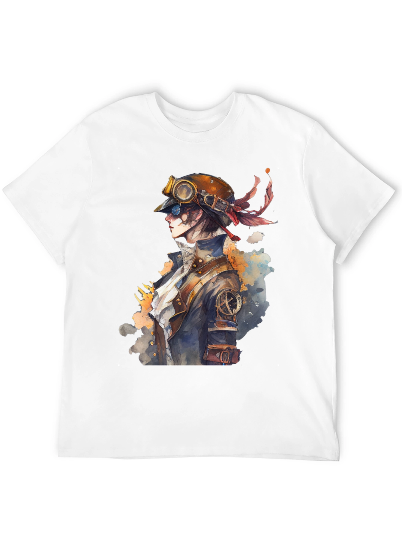 Steampunk Aviator T-Shirt - Retro Style