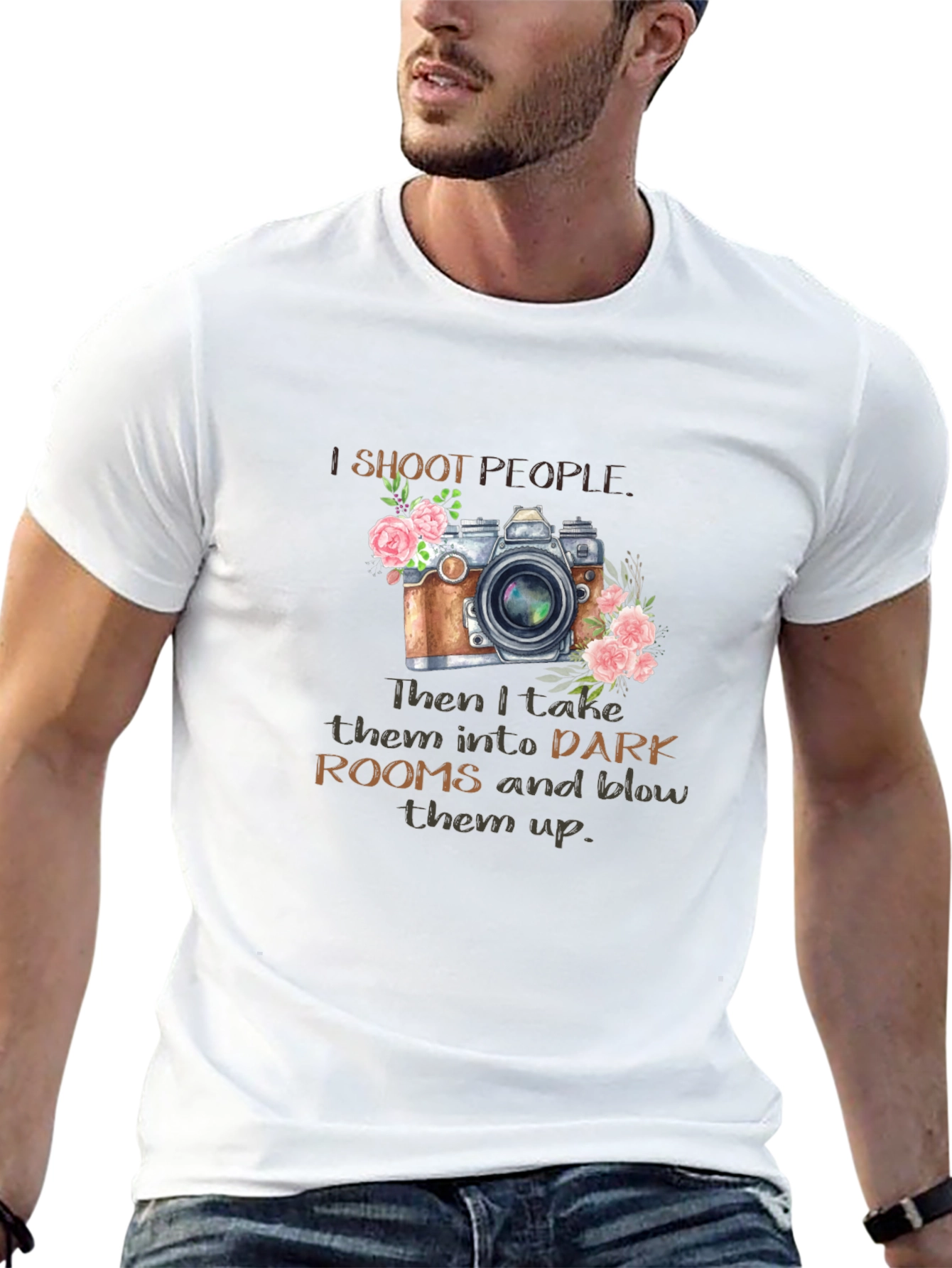 I Shoot People Camera Graphic T-Shirt
