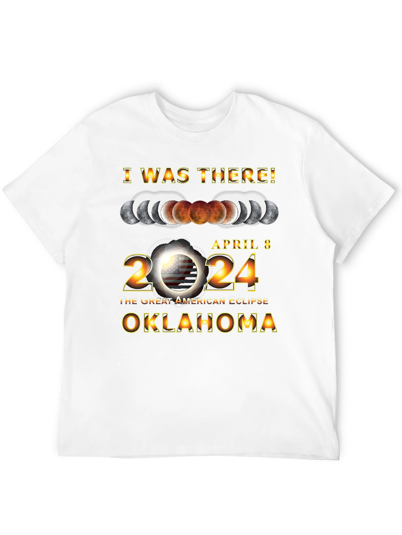 April 8 2024 Oklahoma Eclipse T-Shirt