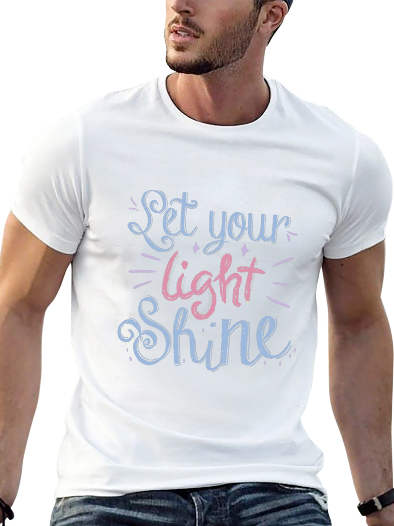 Let Your Light Shine Graphic Tee - Black