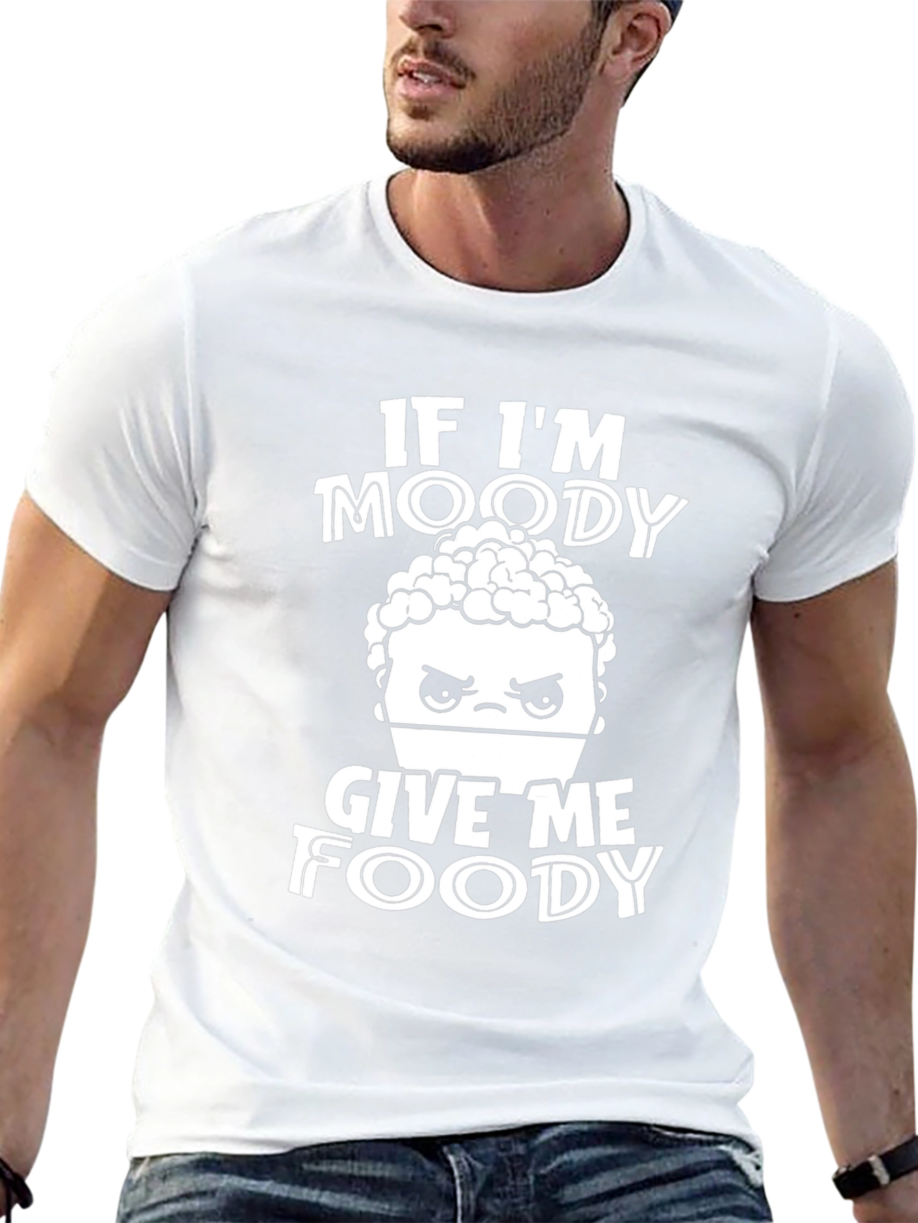 Moody Foody Graphic Tee - Funny T-Shirt