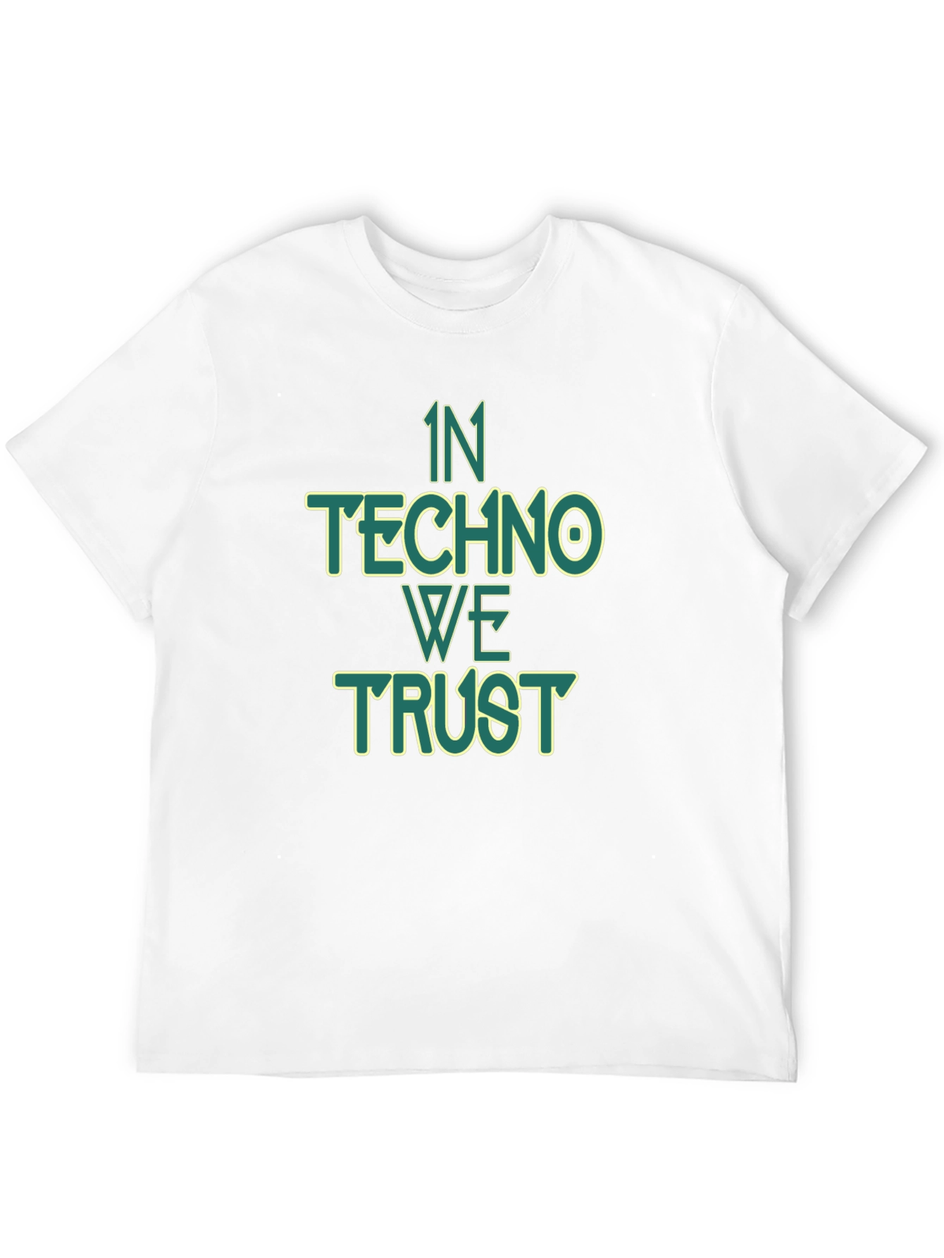 In Techno We Trust Graphic Tee - Black