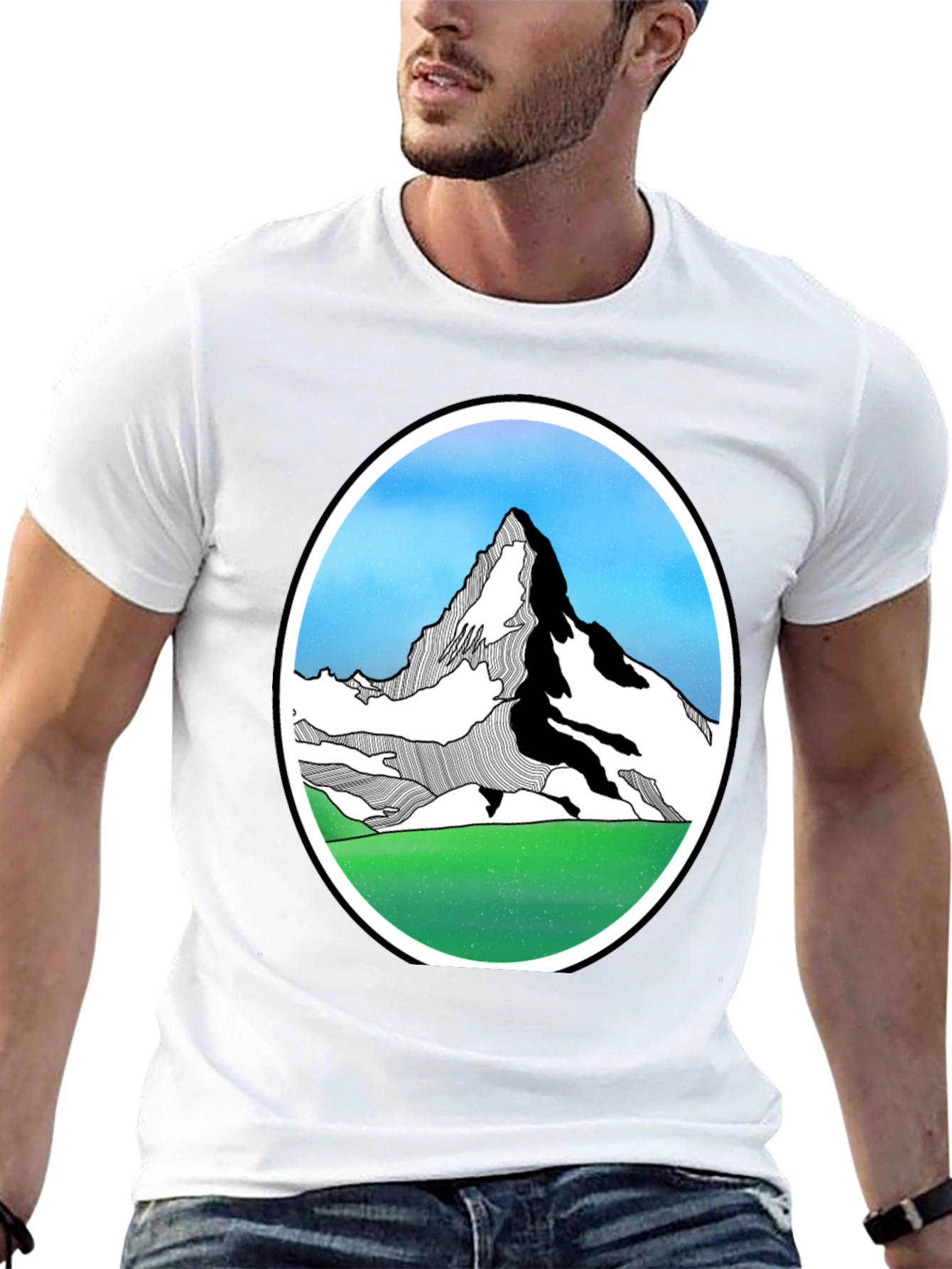 Mountain Graphic Black T-Shirt