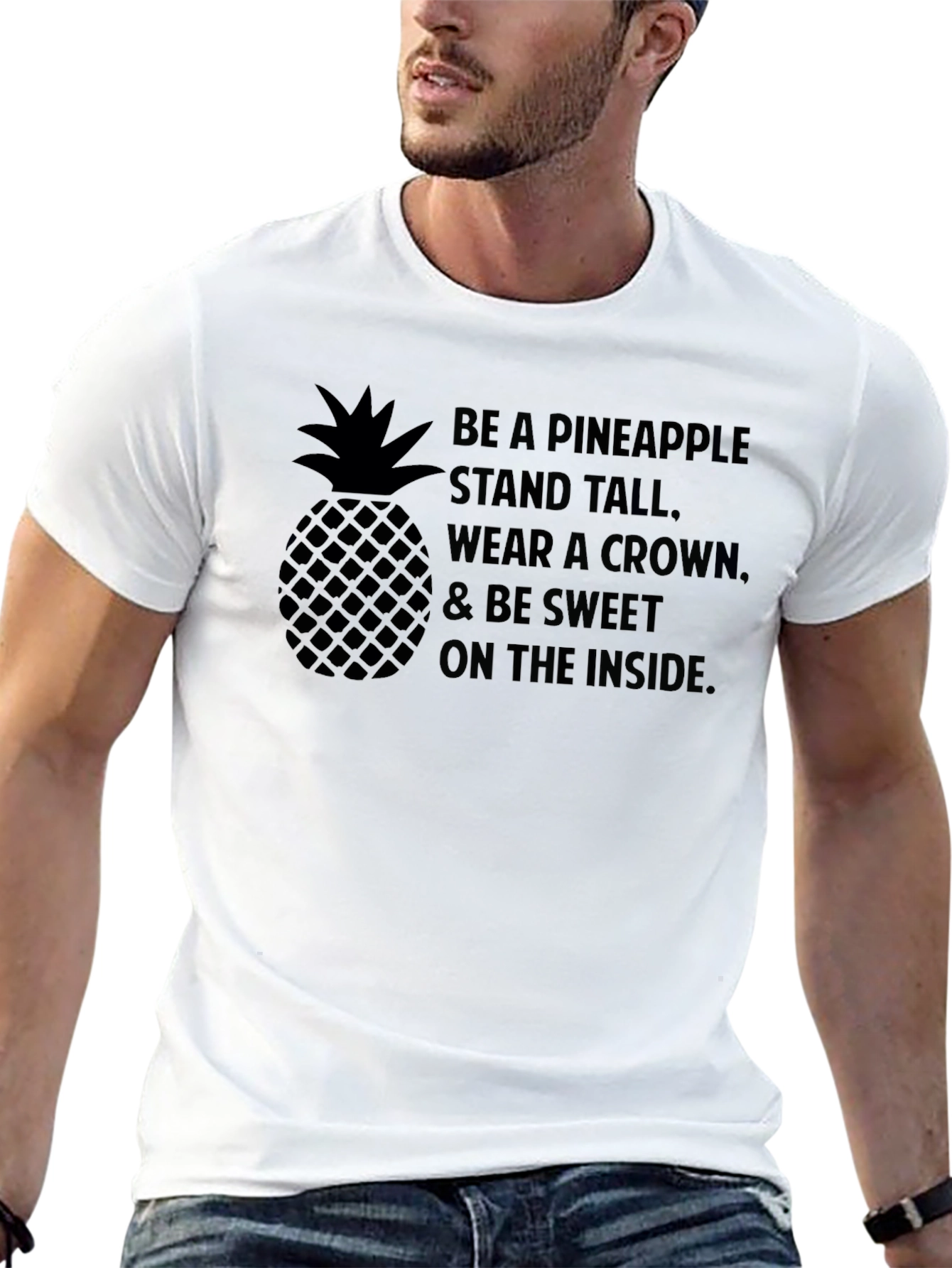 Pineapple Stand Tall T-Shirt - Be Sweet Inside