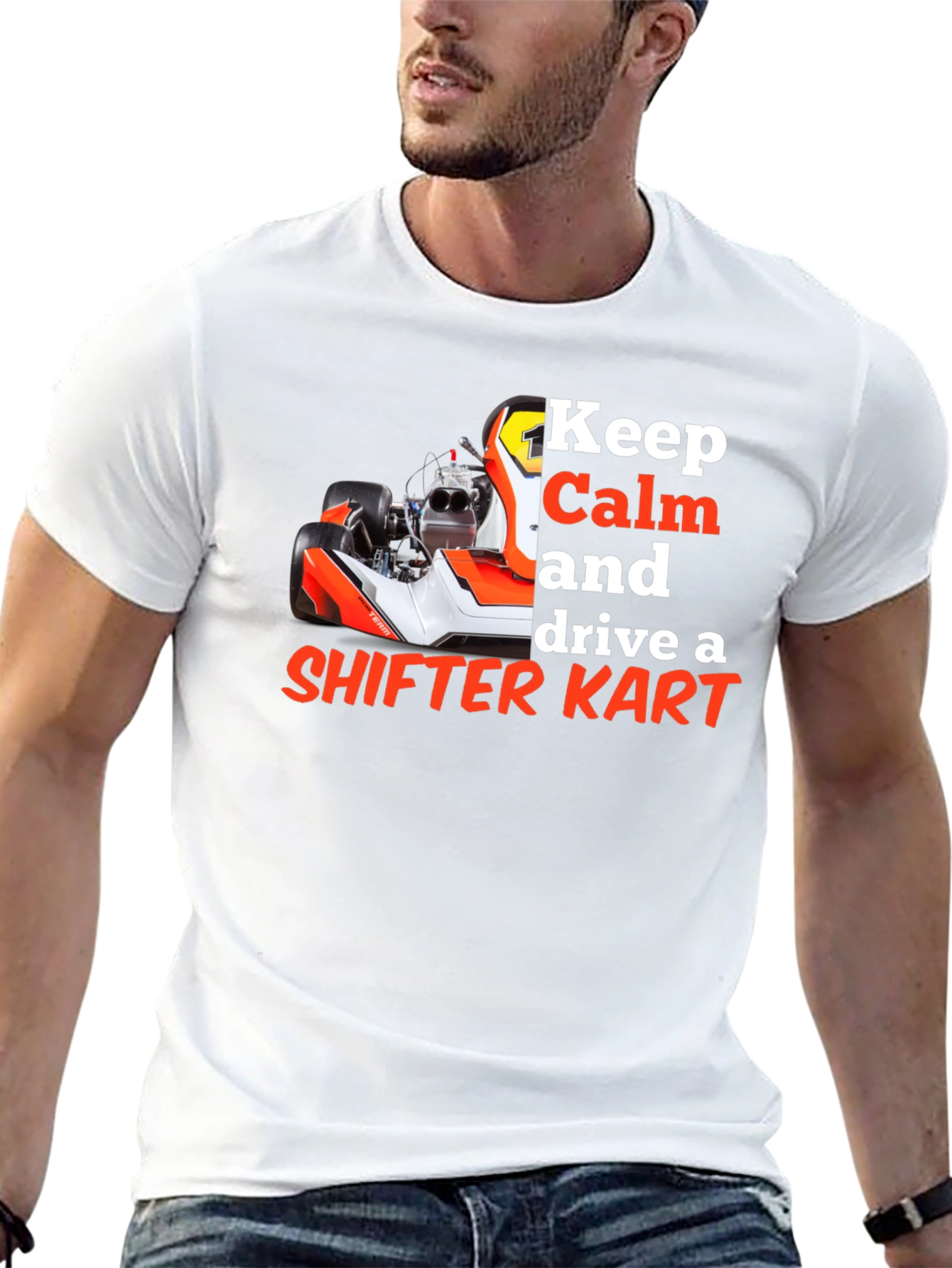 Keep Calm Shifter Kart Racing Tee