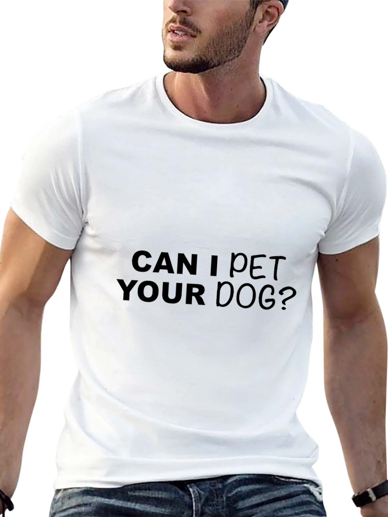 Can I Pet Your Dog? Black Graphic Tee