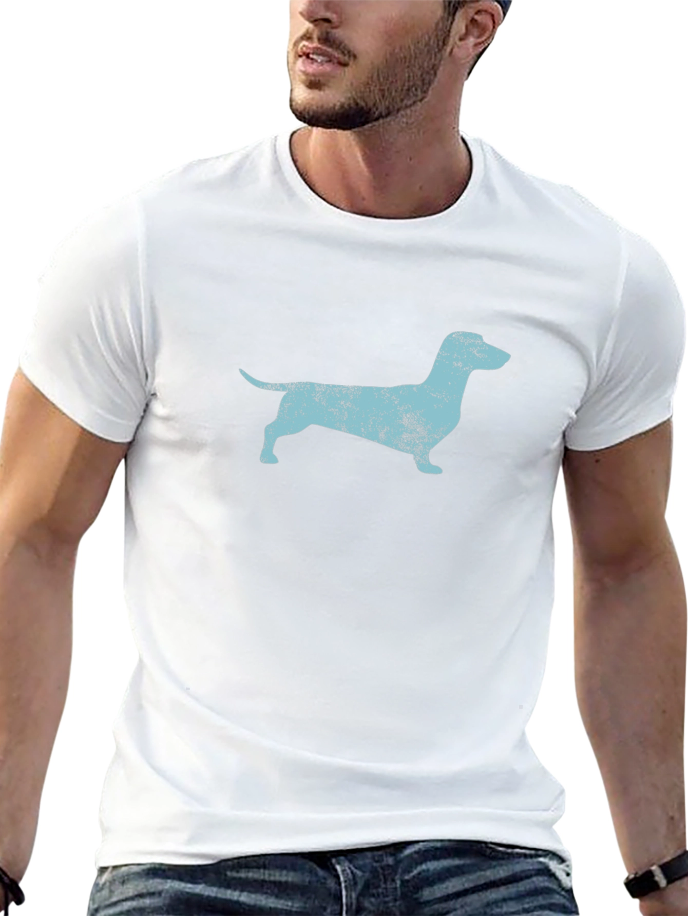 Dachshund Silhouette Tee - Unique Dog Lover T-Shirt