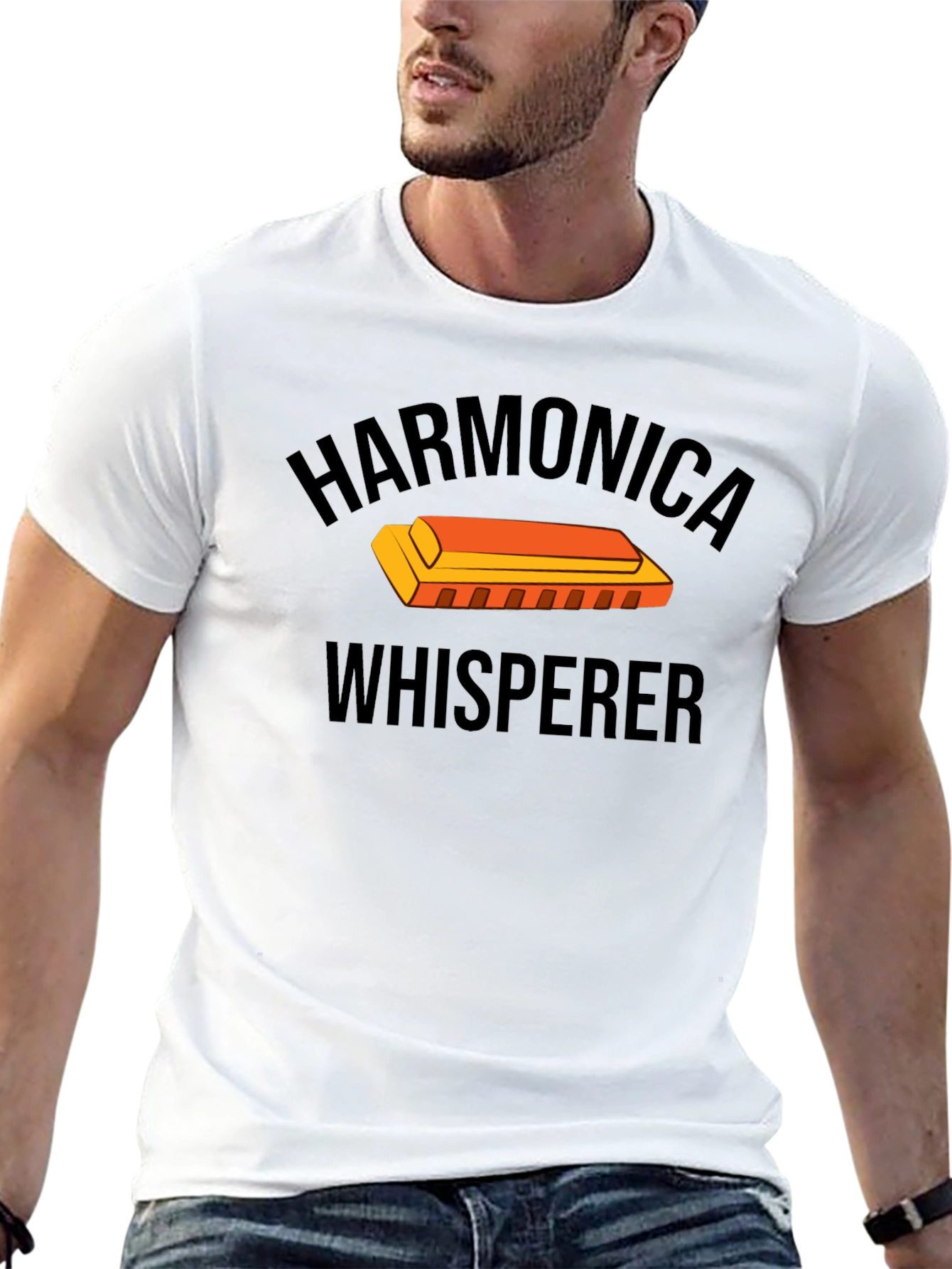 Harmonica Whisperer Graphic T-Shirt