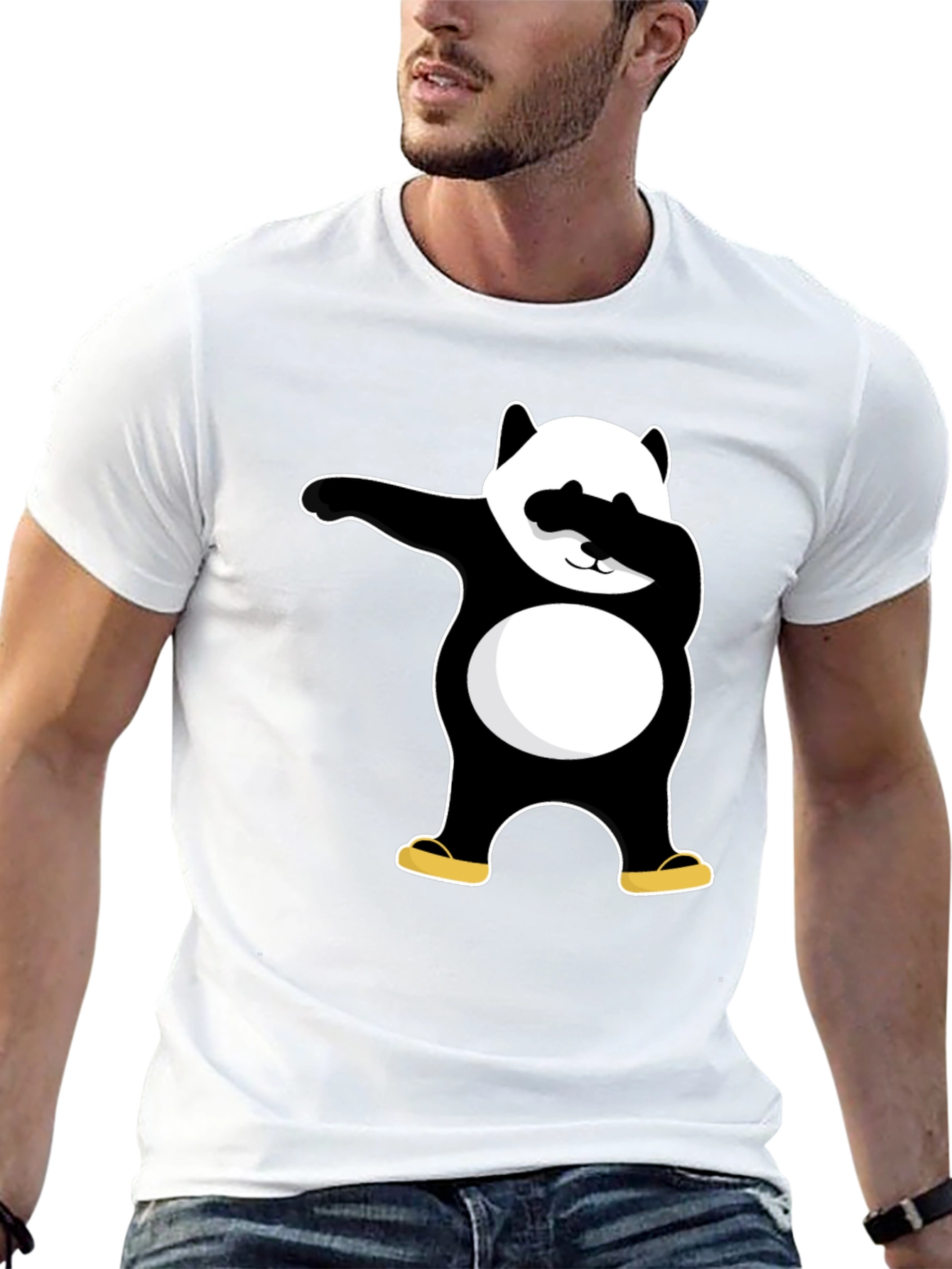 Dabbing Panda Graphic T-Shirt - Cool & Fun Design