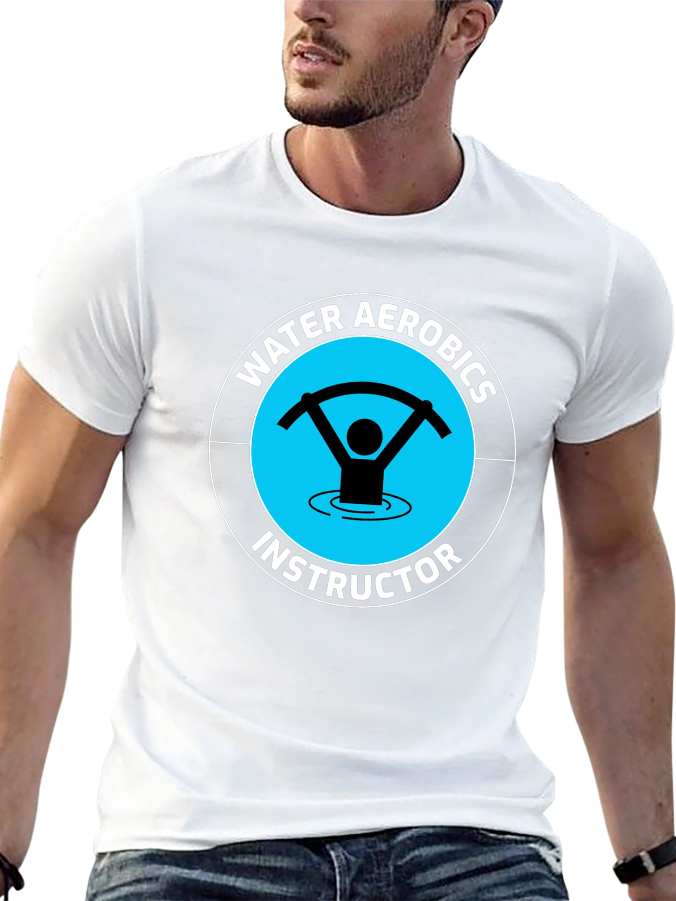 Water Aerobics Instructor Graphic T-Shirt