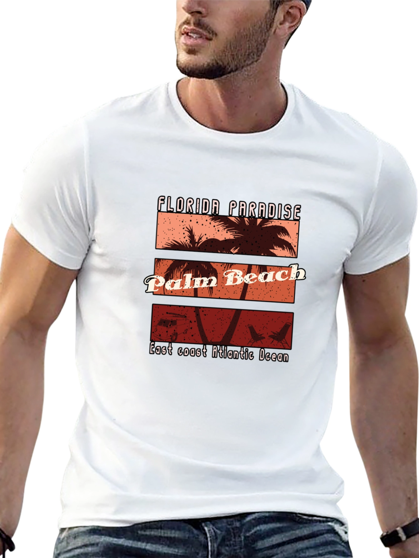 Florida Palm Beach Graphic T-Shirt