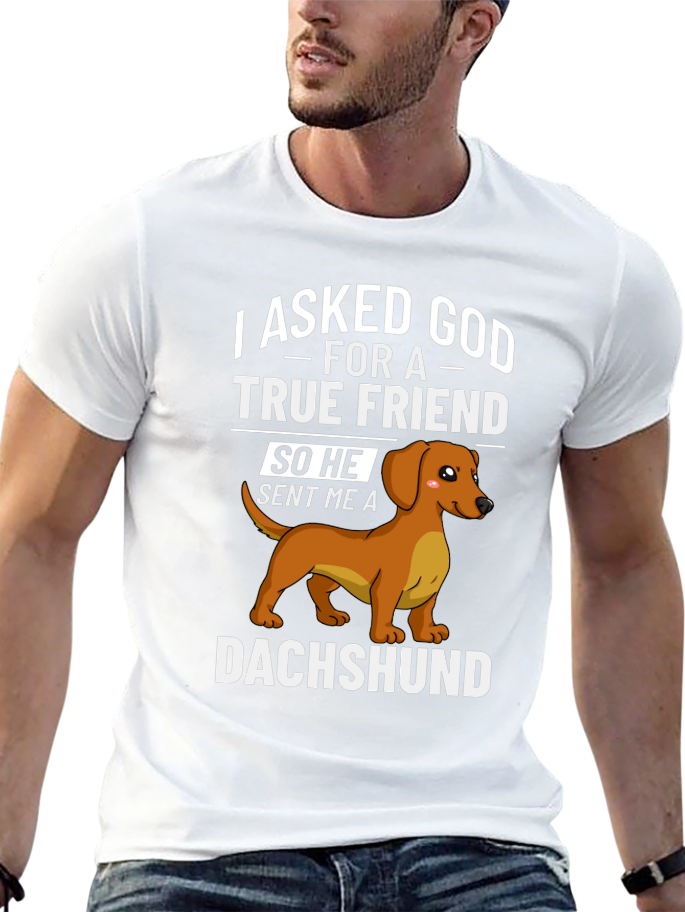 Dachshund True Friend T-Shirt – Cute Dog Lover Tee