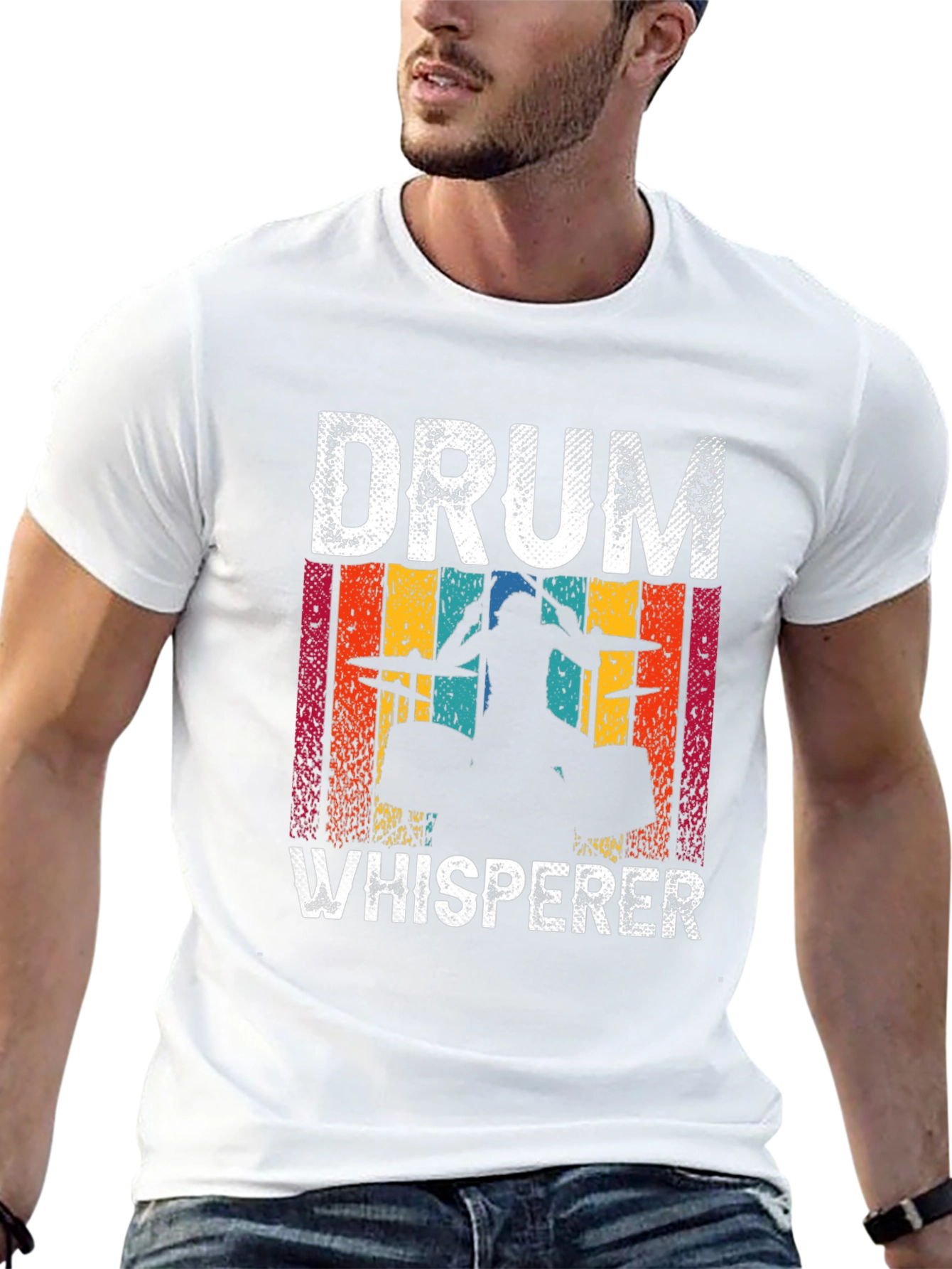 Drum Whisperer Graphic Tee - Music Lover Shirt