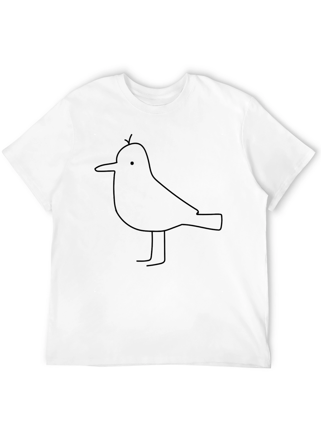 Bird Graphic Black T-Shirt