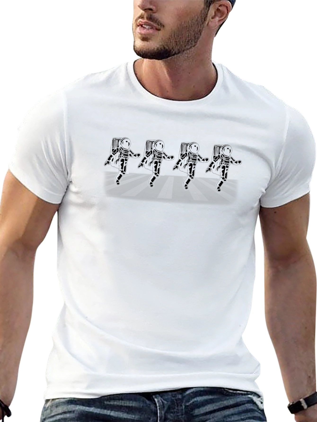 Astronaut Abbey Road T-Shirt - Classic Space Tee