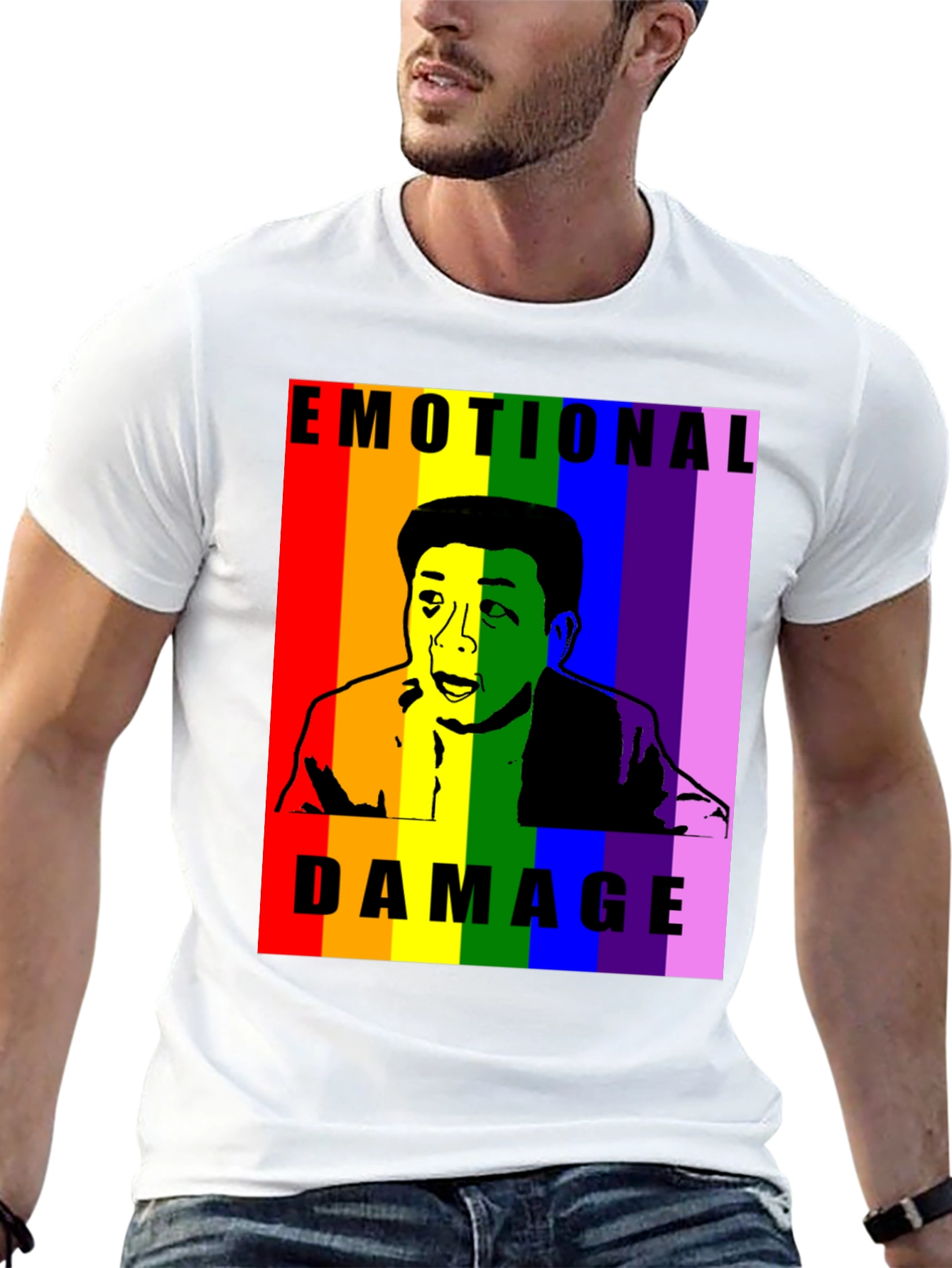 Emotional Damage Steven He LGBT Pride T-Shirt