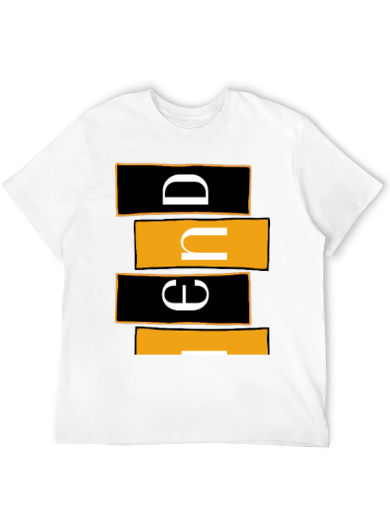 Modern Graphic Tee - Abstract Lettering