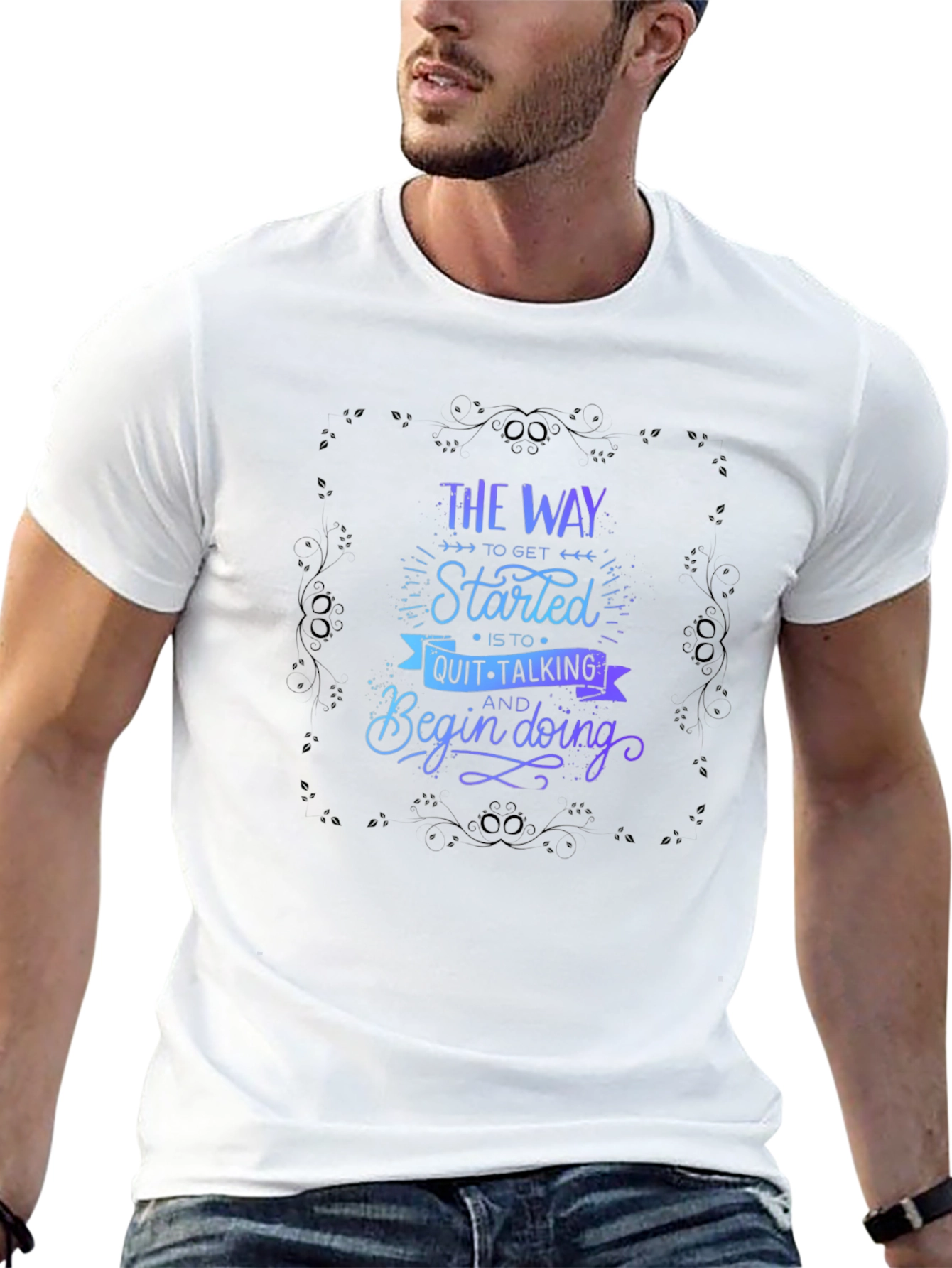 Motivational Graphic T-Shirt - Start Doing!