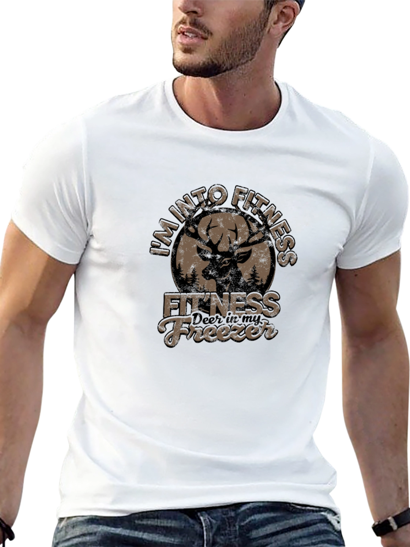 Im Into Fitness Deer Hunting Funny T-Shirt