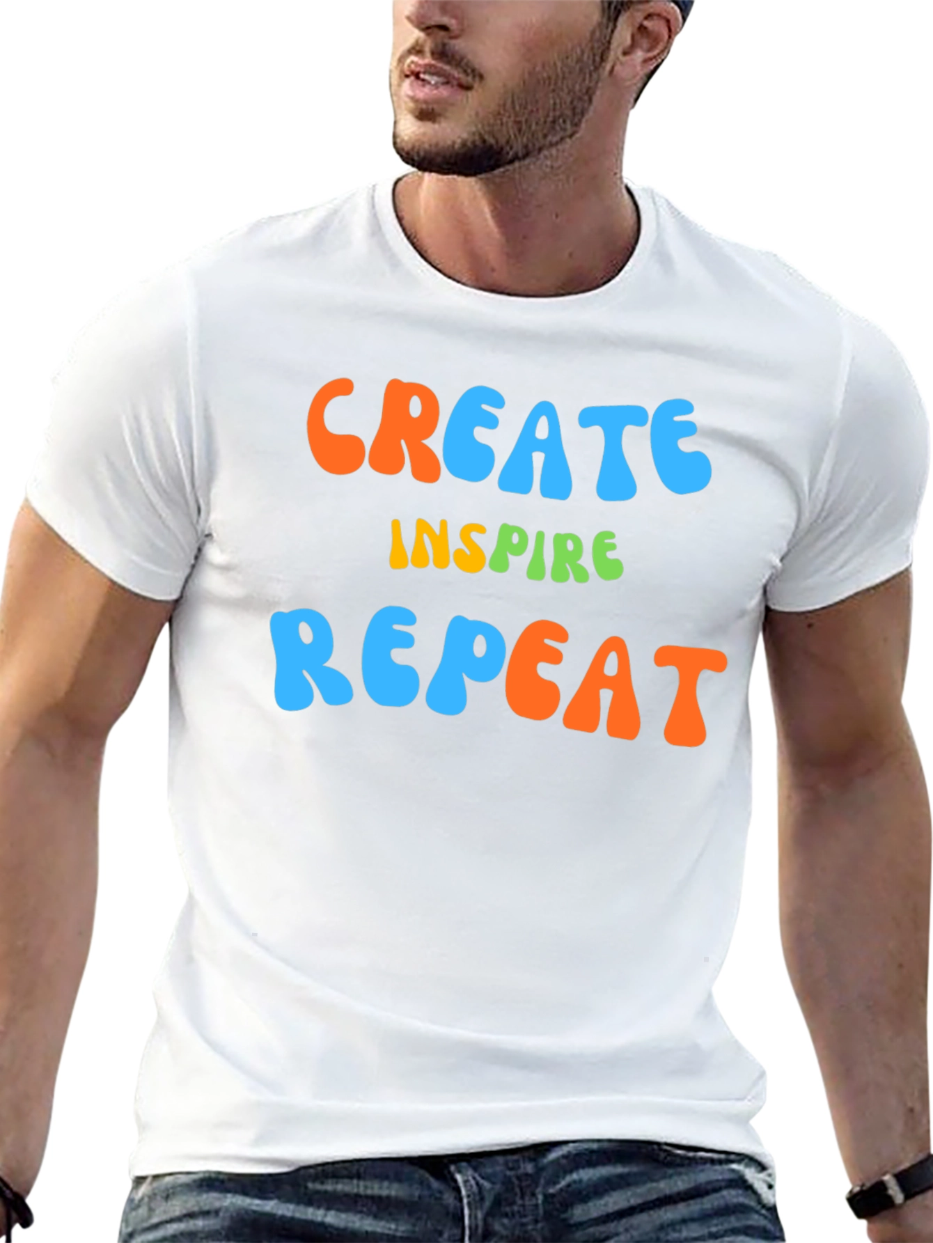 Create Inspire Repeat Graphic Tee