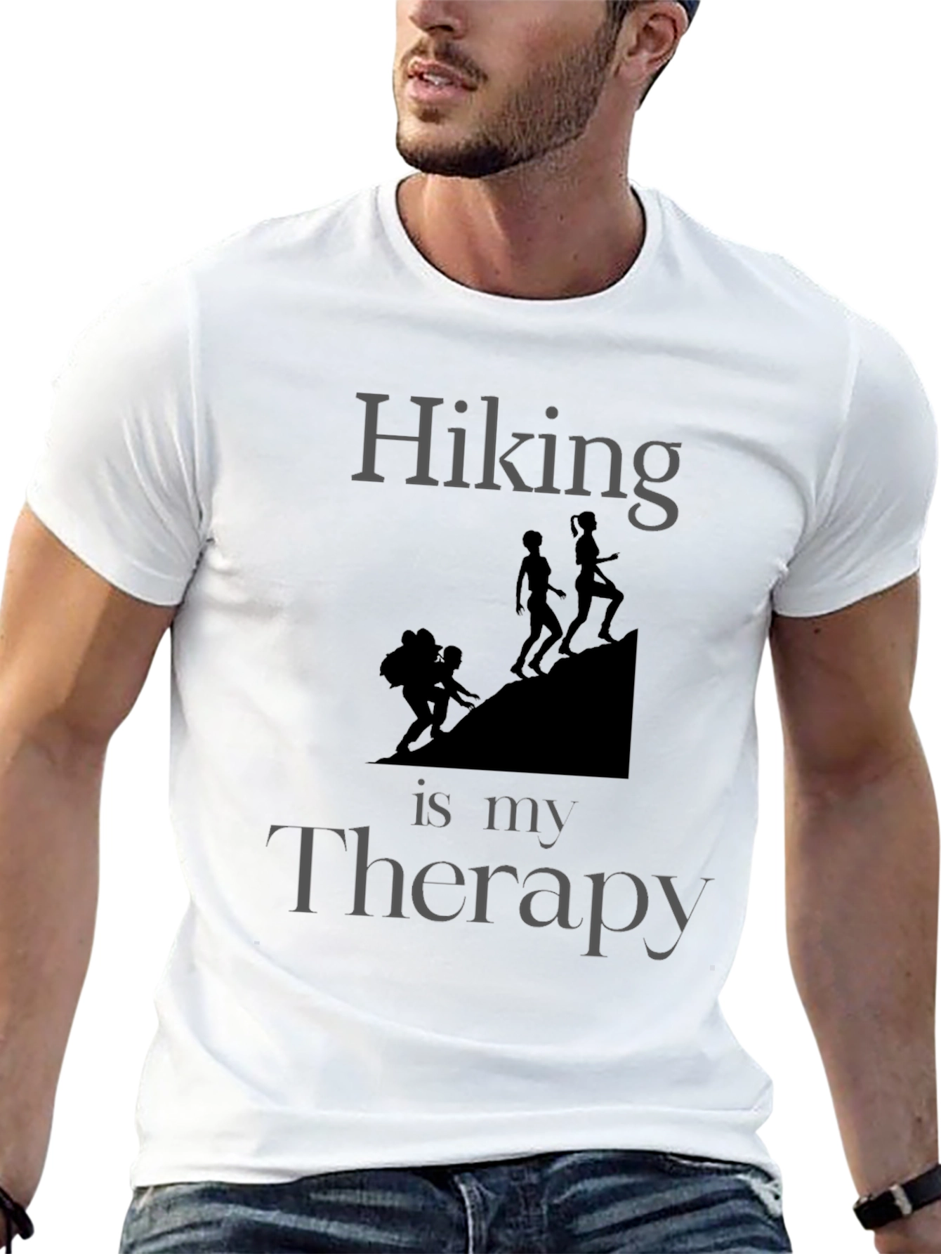 Hiking is My Therapy Graphic T-Shirt