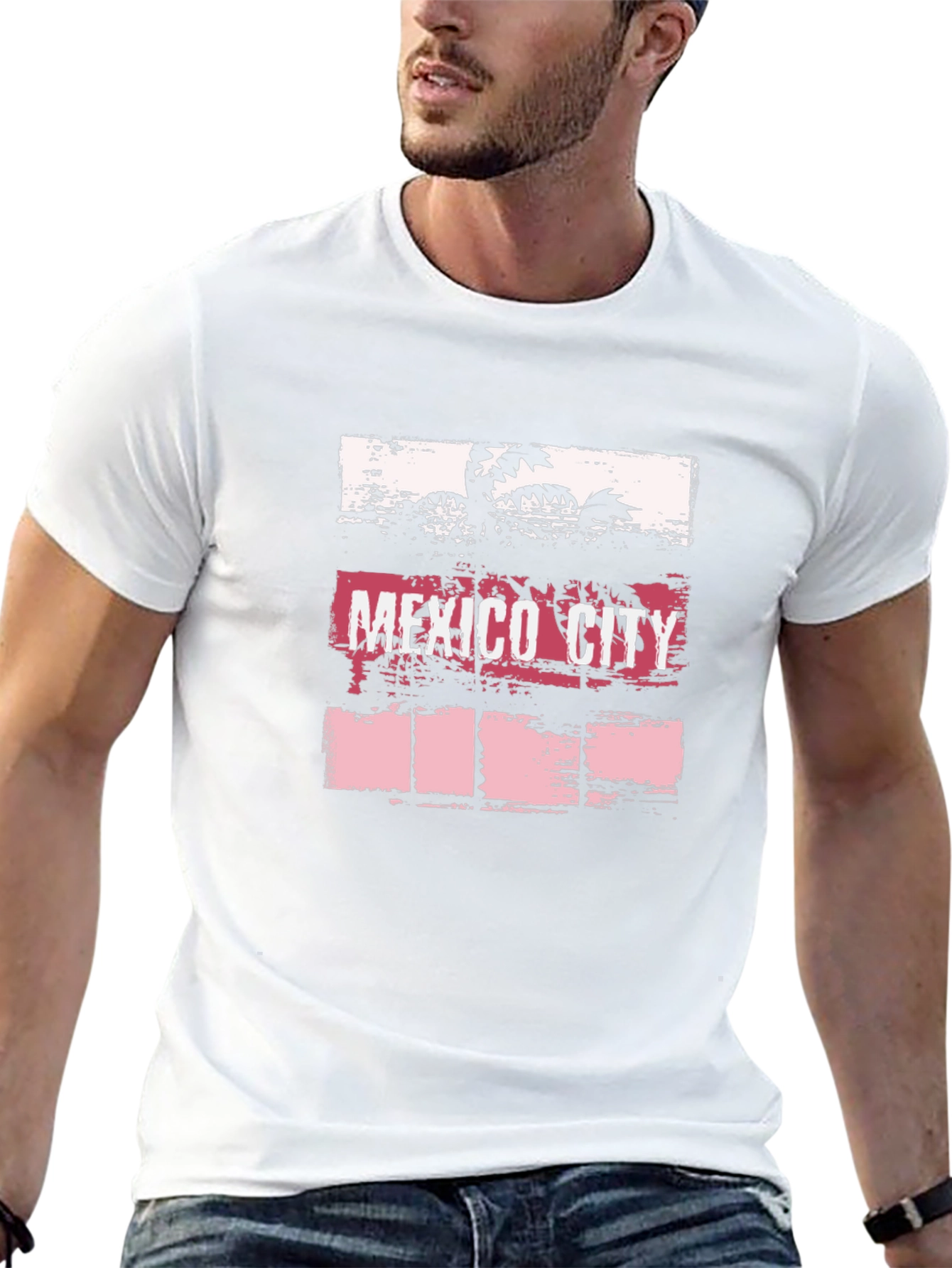 Mexico City Palm Tree Graphic Tee