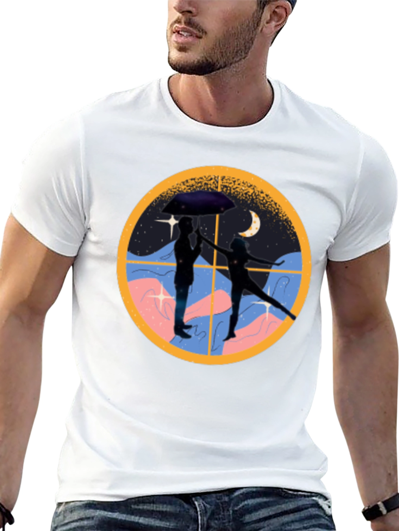 Couple Under Umbrella T-Shirt