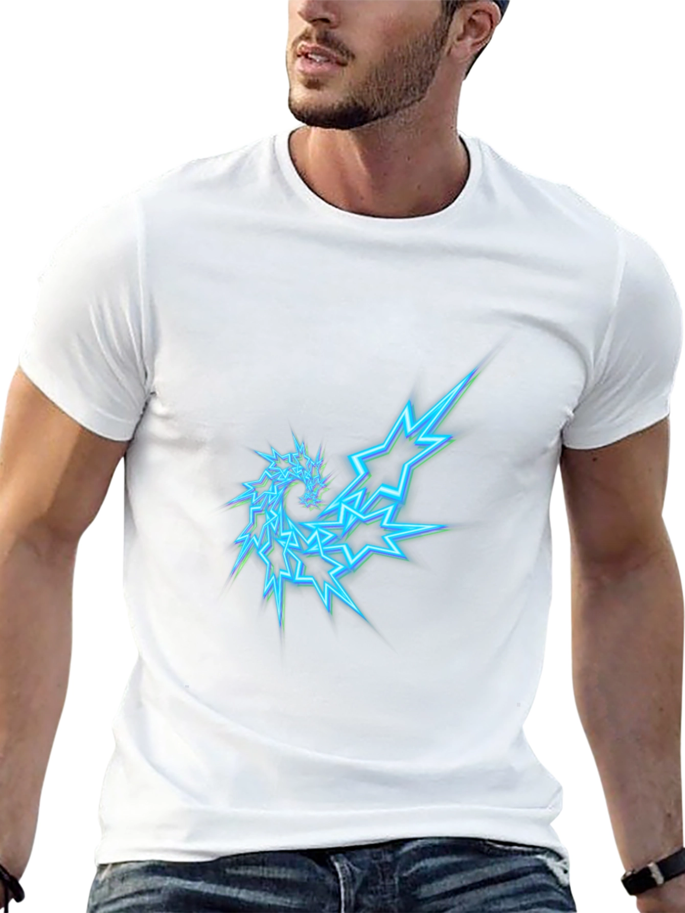 Electric Dragon Graphic Tee - Cool Casual Style