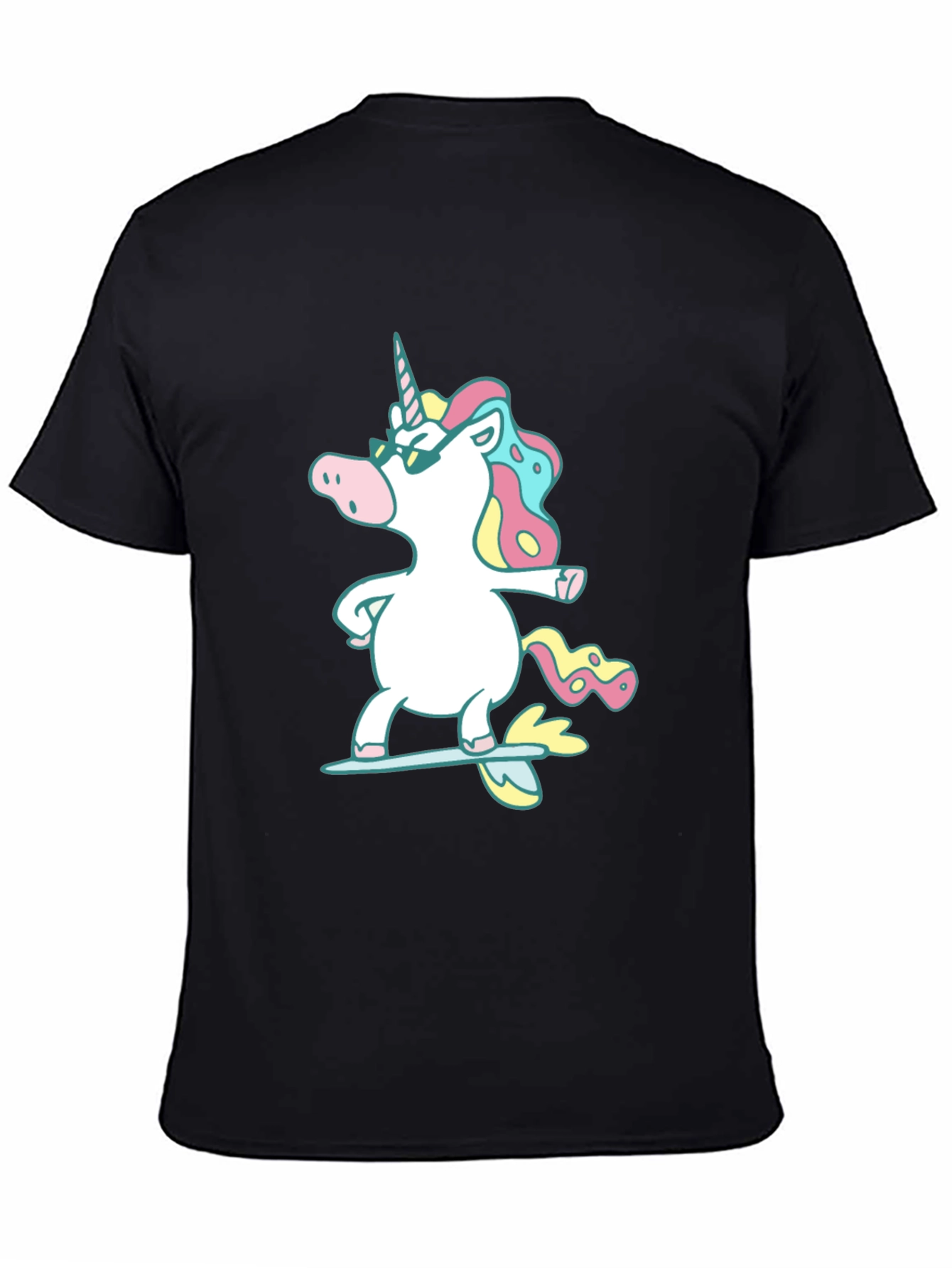 Cool Unicorn Black T-Shirt