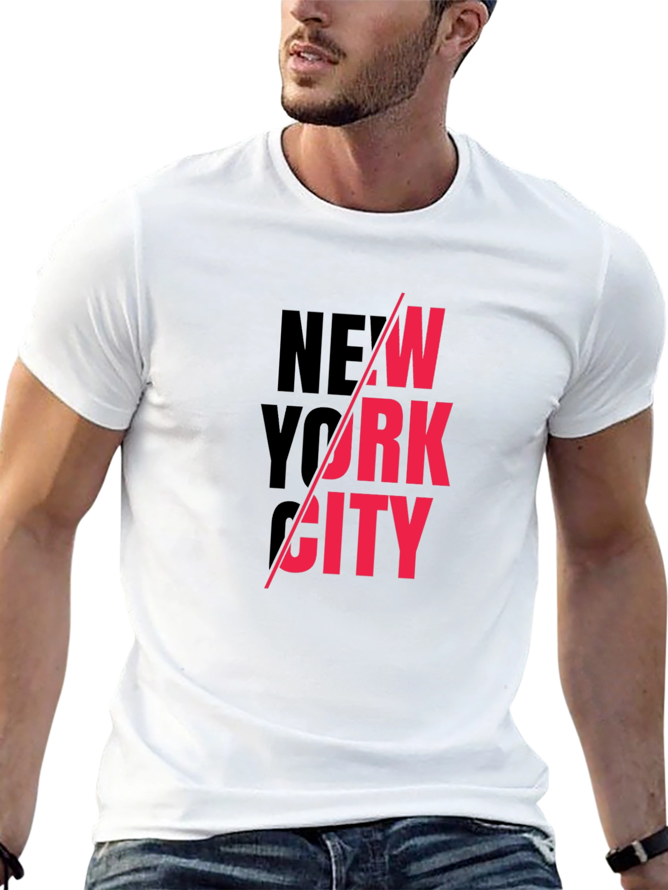 New York City Graphic Print Crew Neck T-Shirt