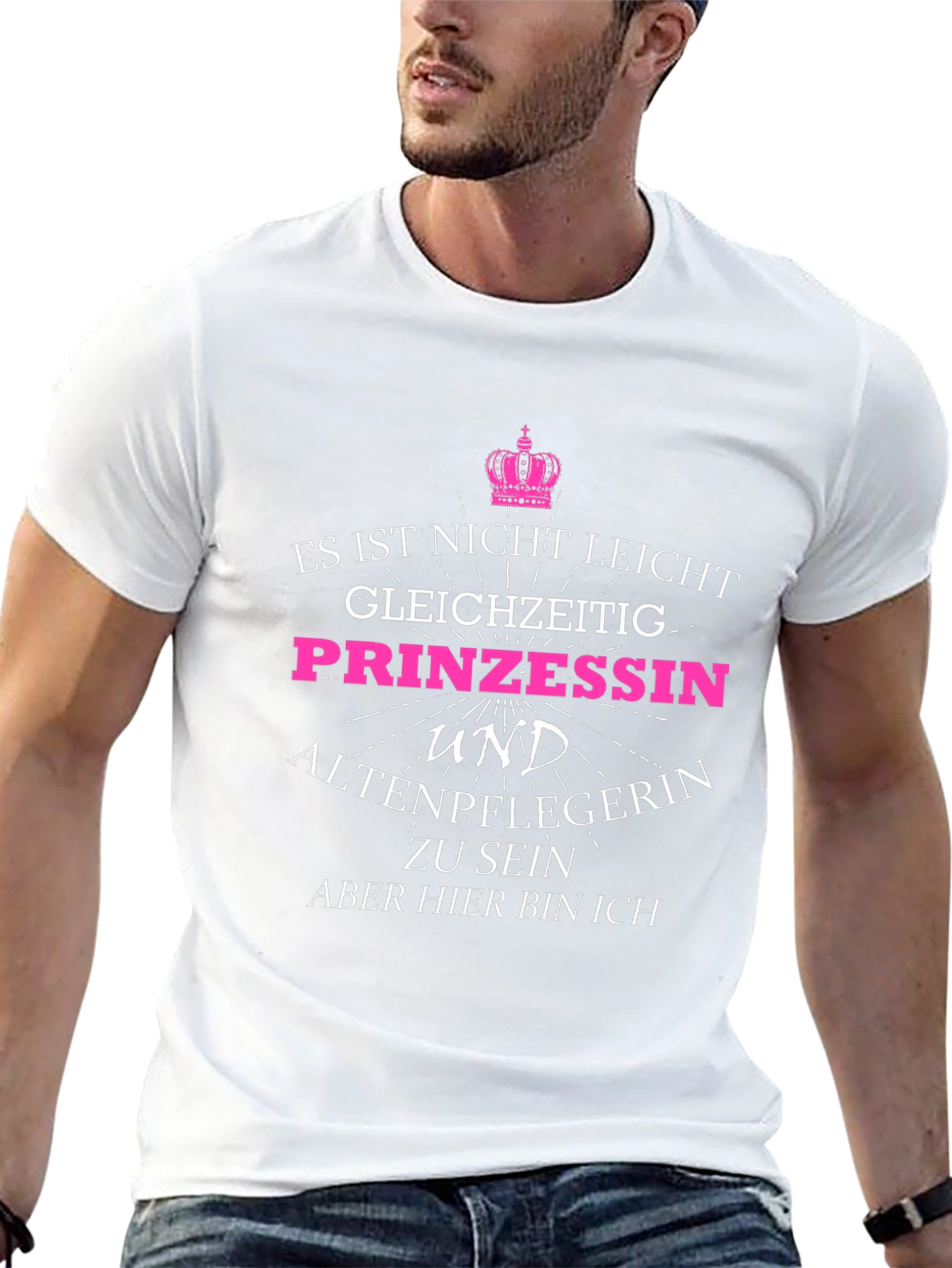 Funny Princess & Nurse T-Shirt - German Text