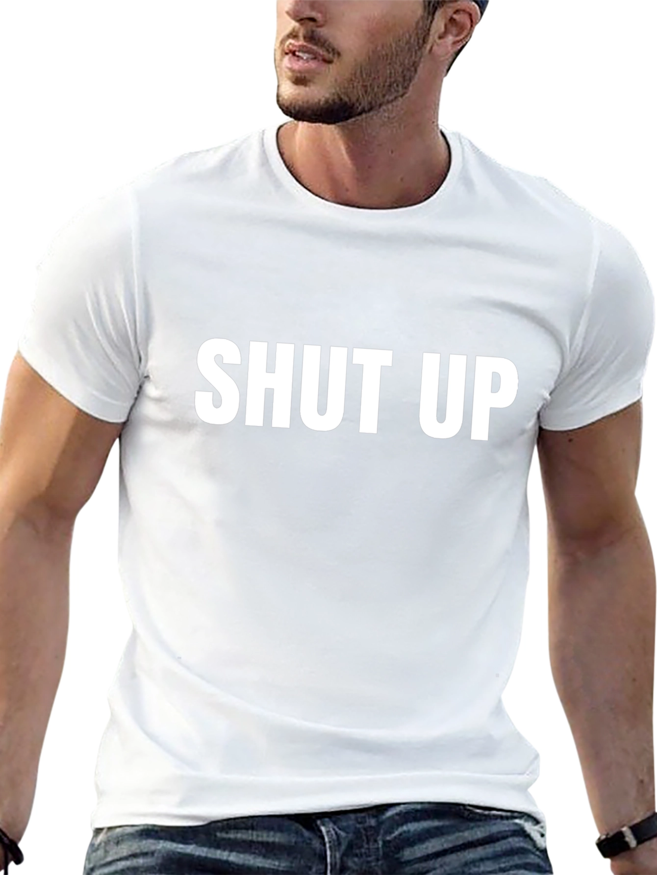 Shut Up Graphic Tee - Bold Statement T-Shirt