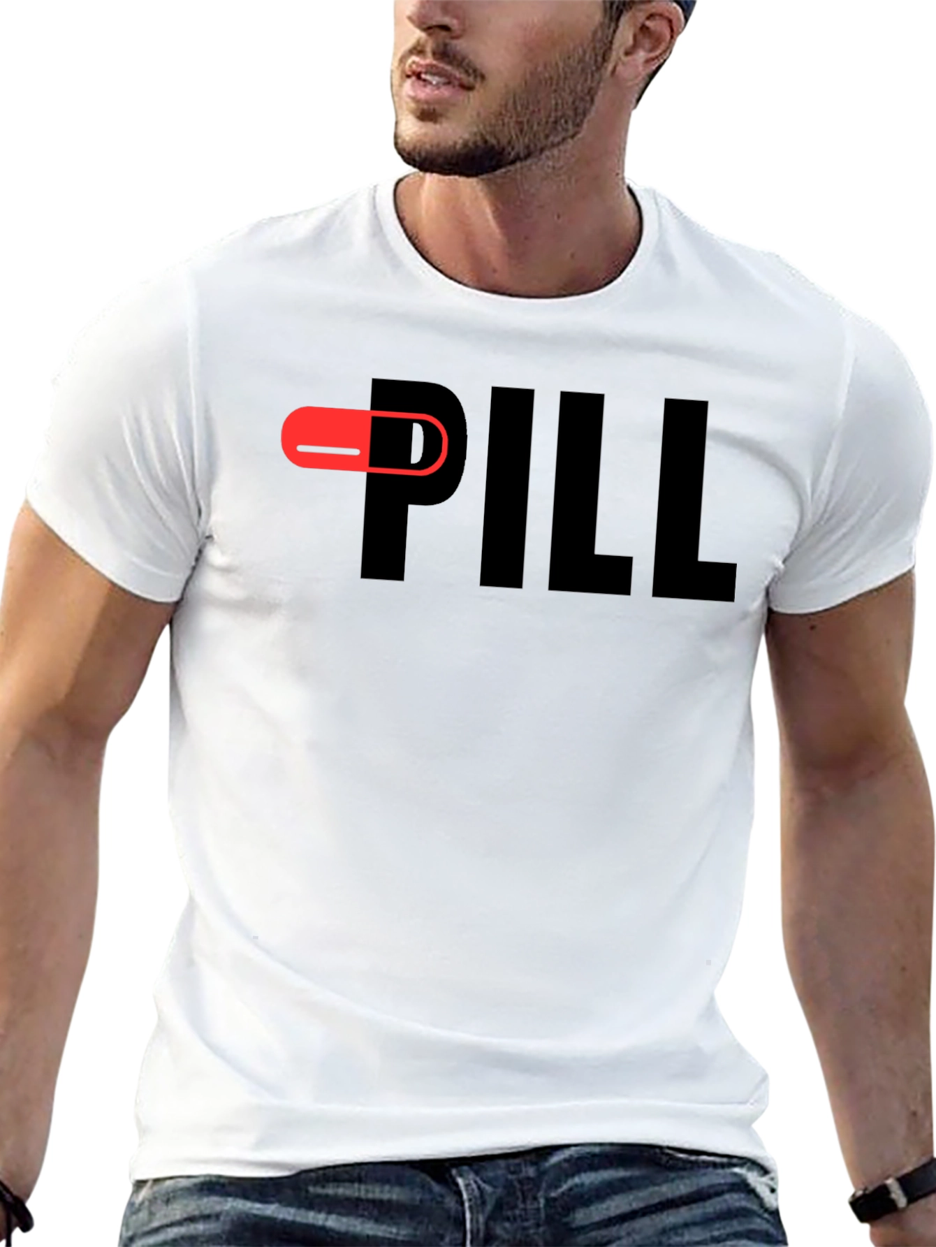 Pill T-Shirt - Bold Graphic Design Casual Wear