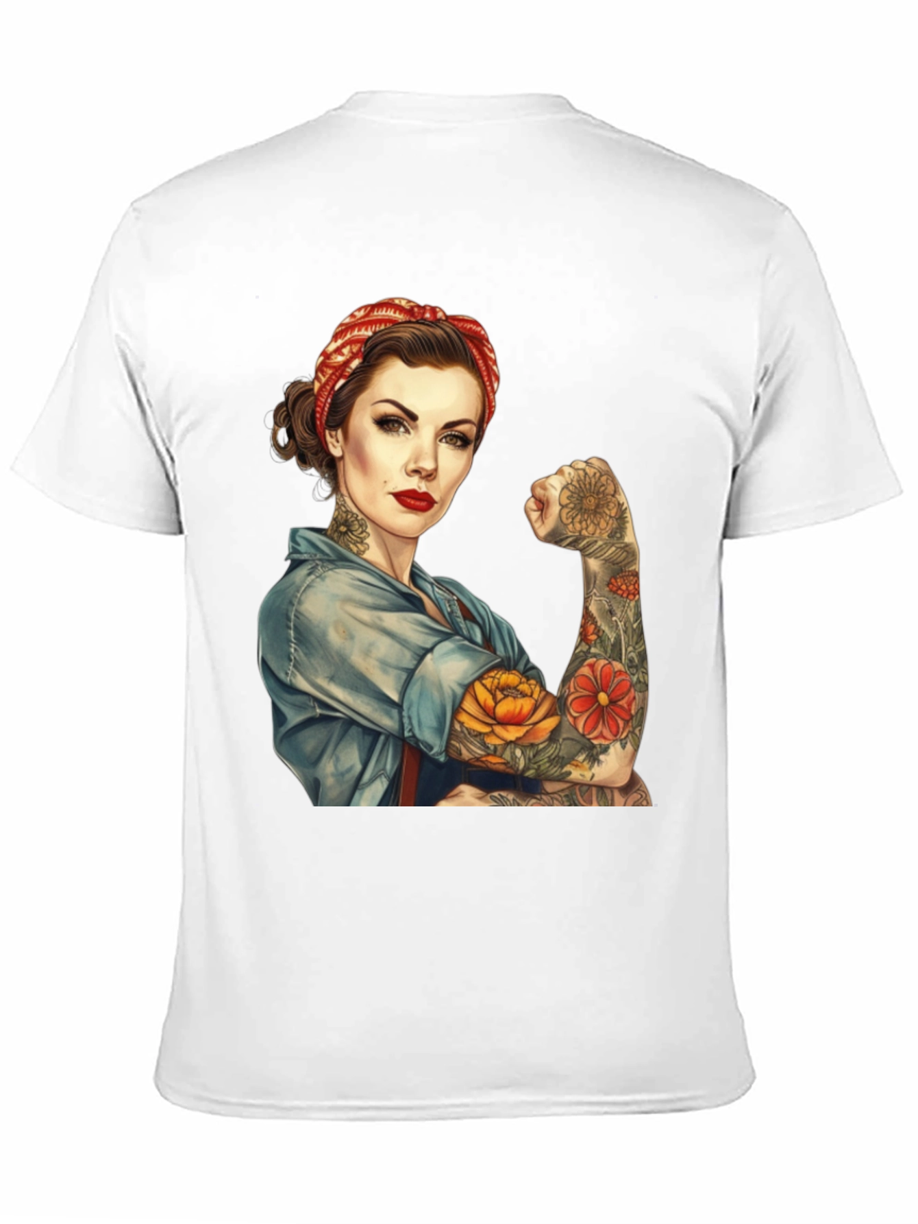 Retro Rosie the Riveter Graphic T-Shirt