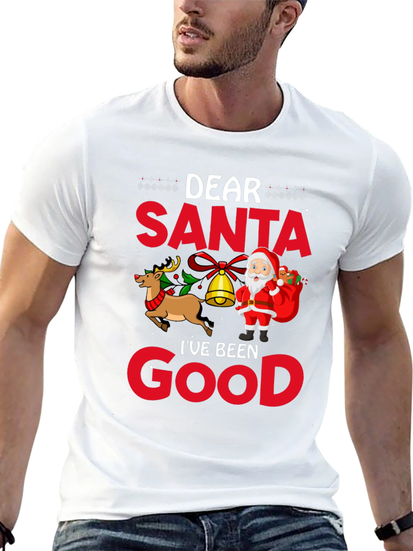Dear Santa Ive Been Good Black T-Shirt