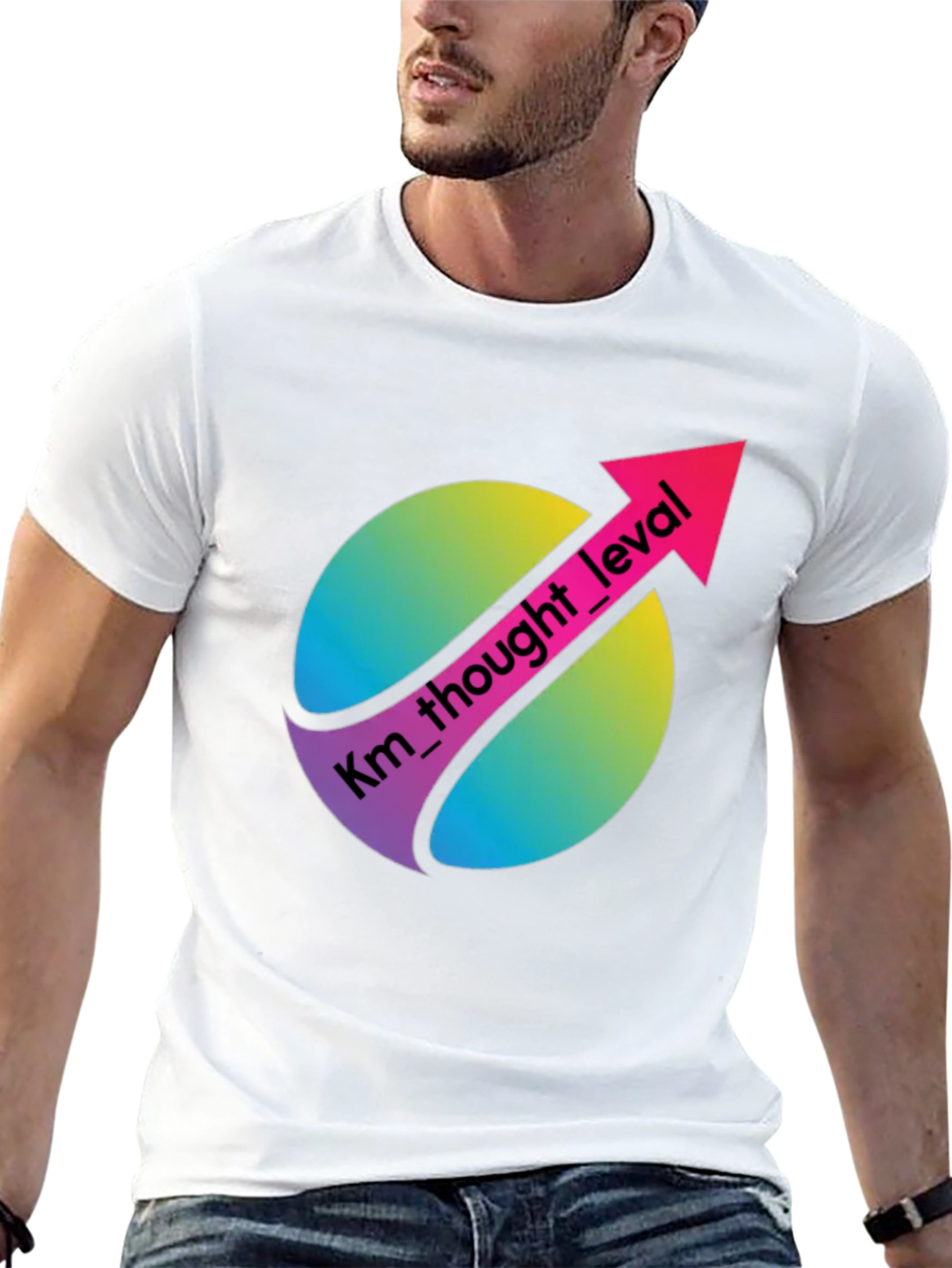 Km Thought Level Black Graphic T-Shirt