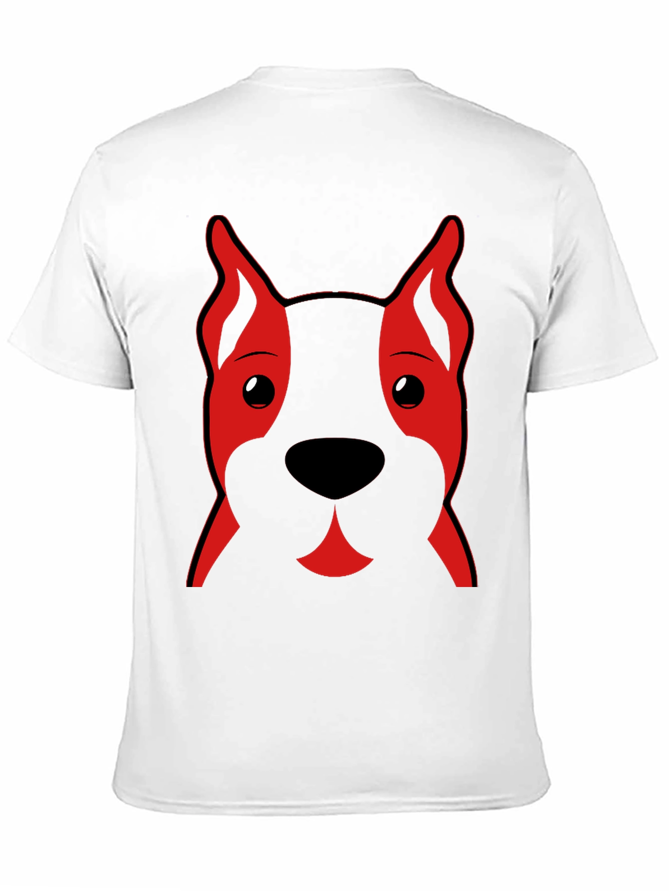 Dog Face Graphic Tee - Black