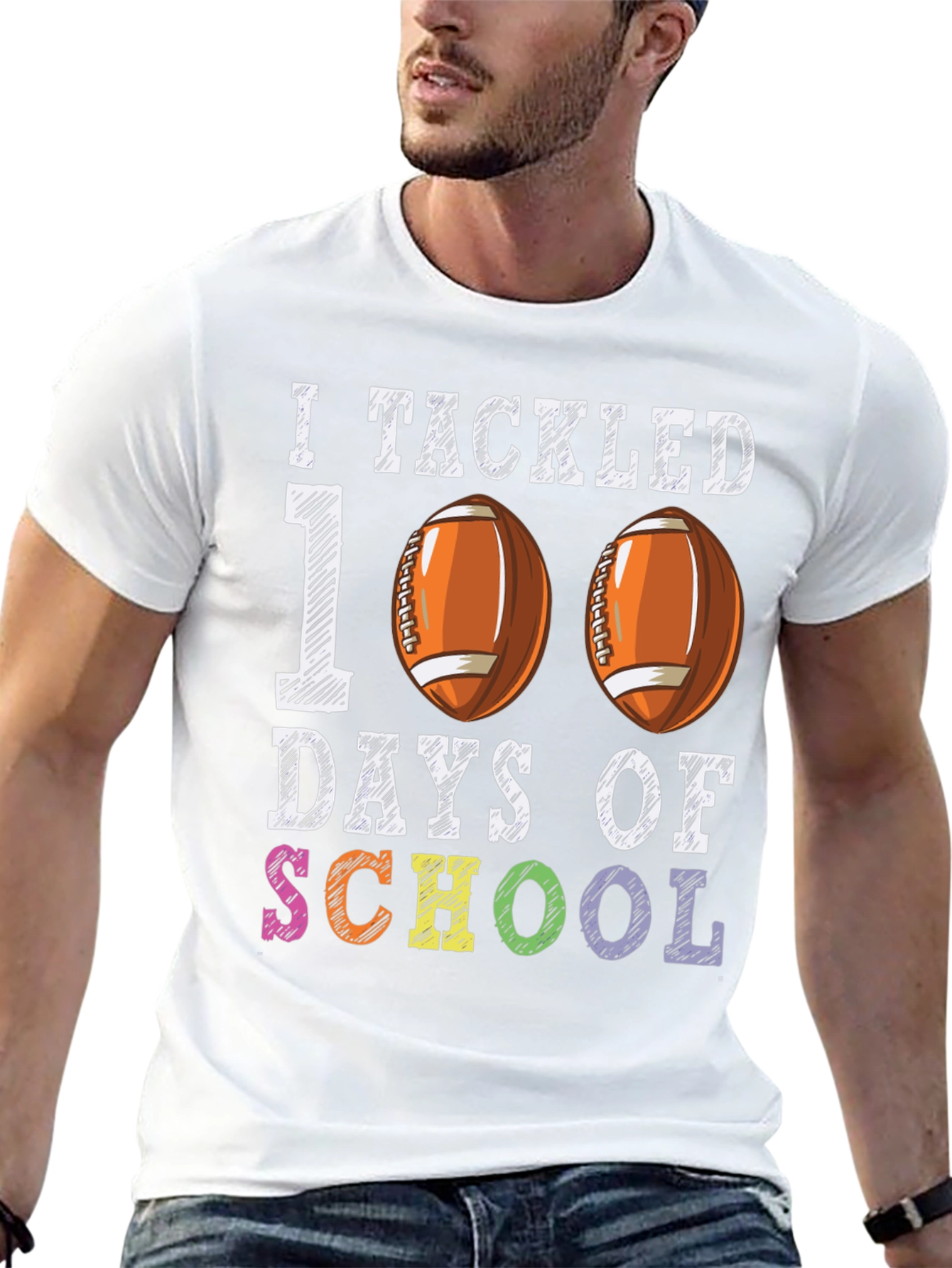 I Tackled 100 Days Of School T-Shirt