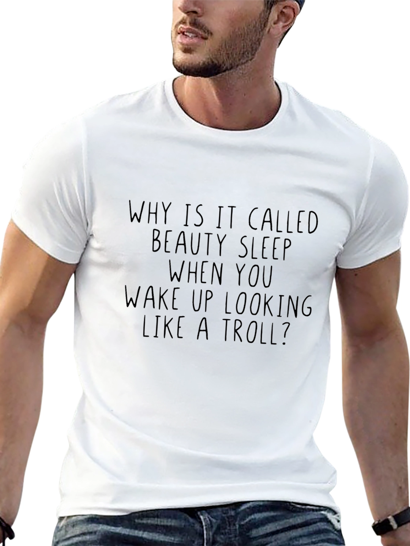 Funny Beauty Sleep Troll Graphic Tee