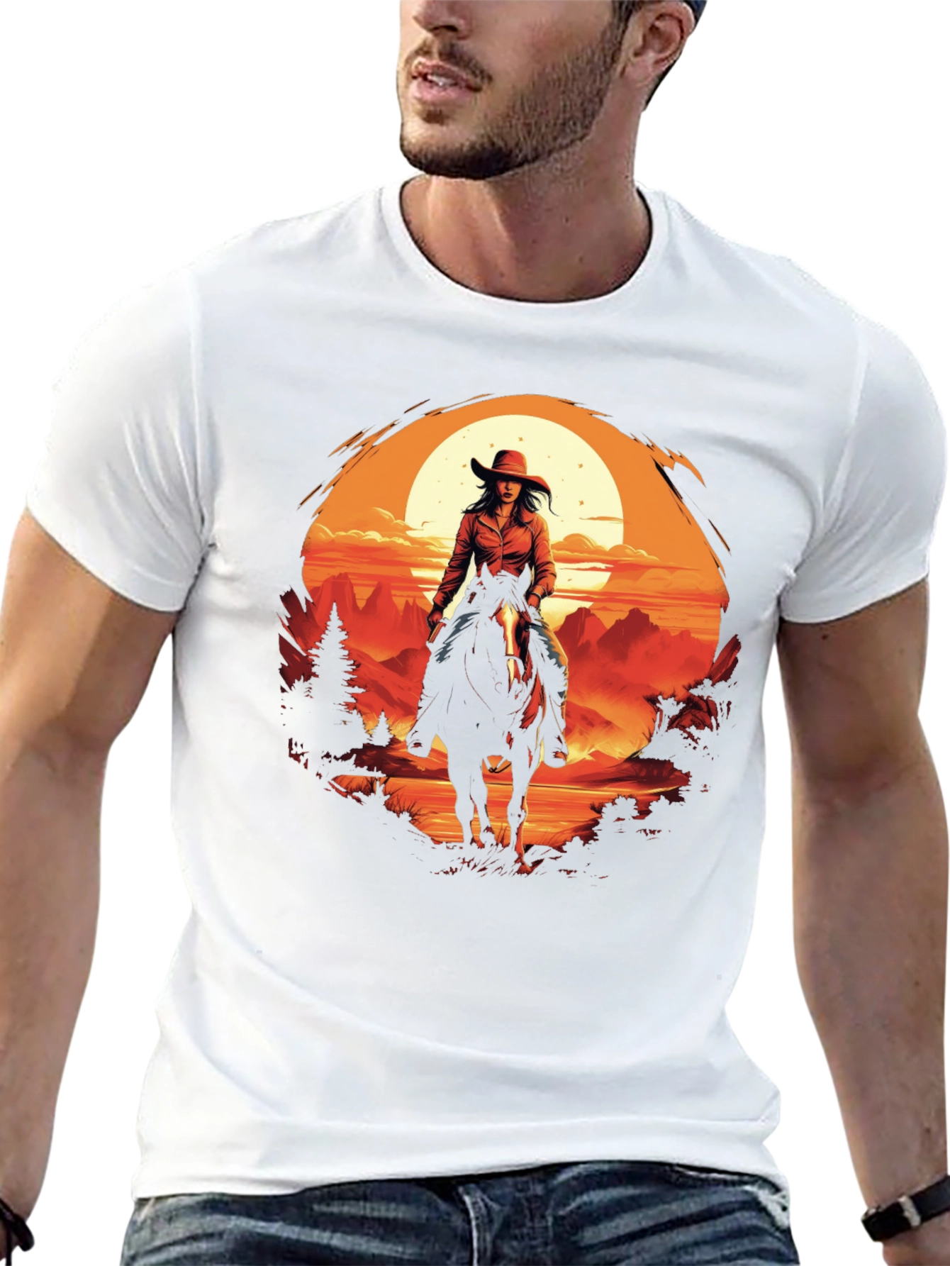 Cowgirl Sunset Graphic Tee