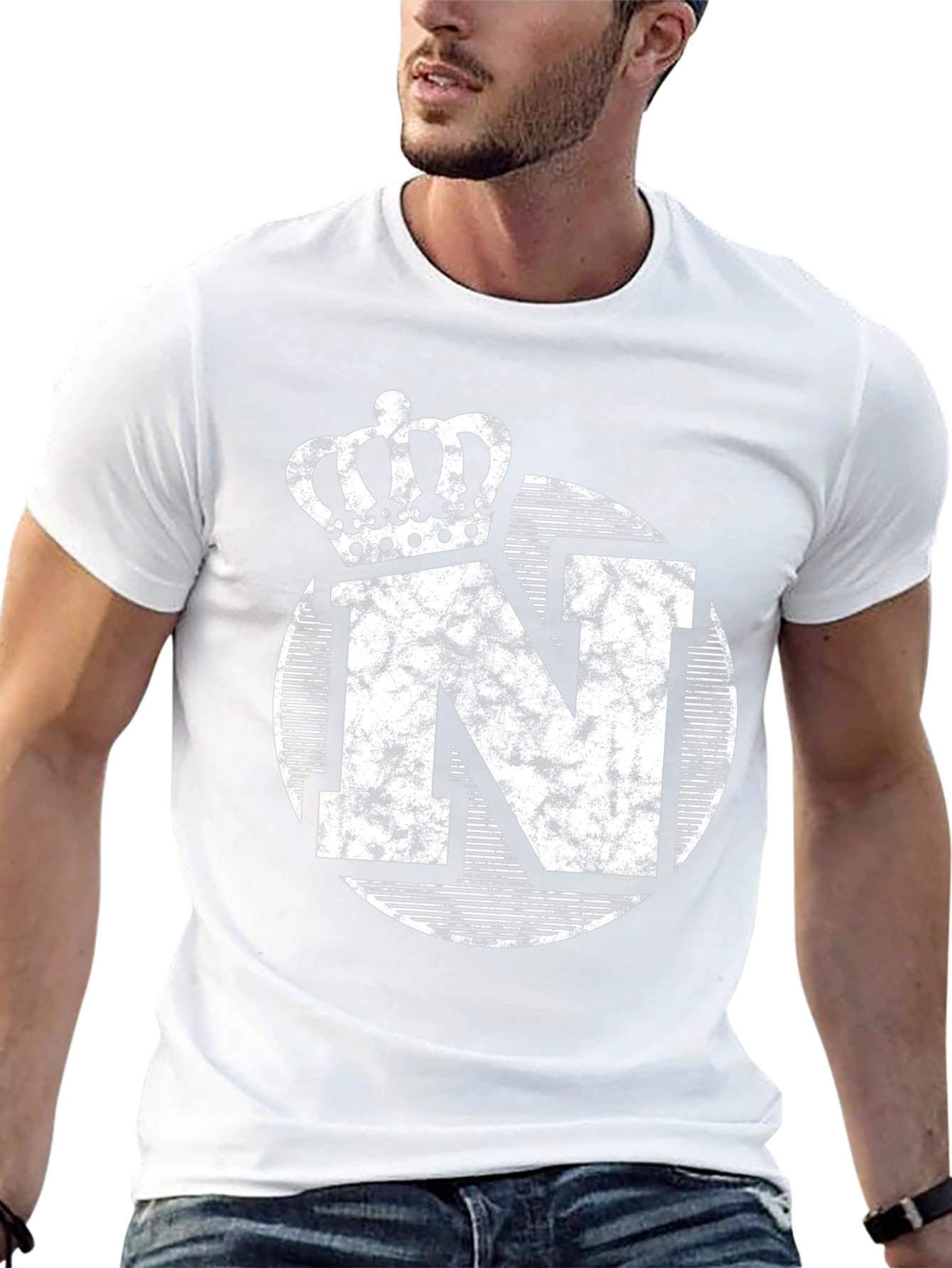 Crown N Graphic Black T-Shirt