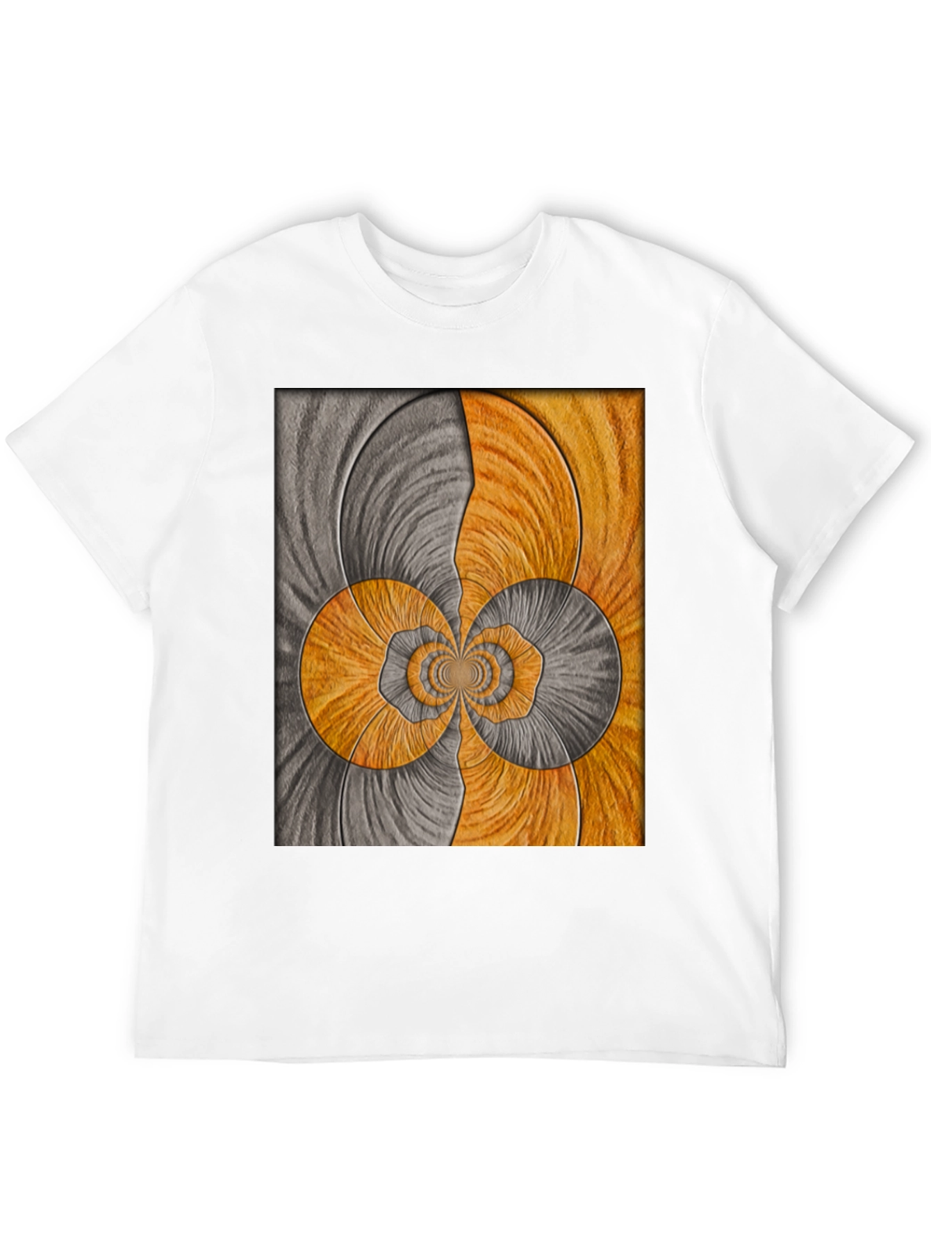 Abstract Swirl Graphic Tee - Artistic Comfort