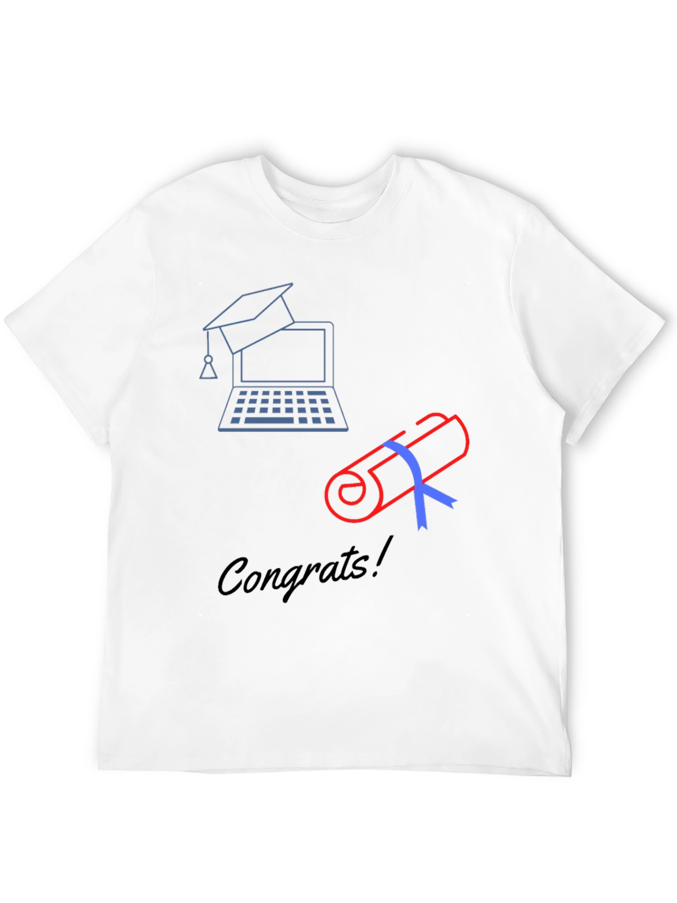 Congrats Grad! Graduation T-Shirt - Online Degree