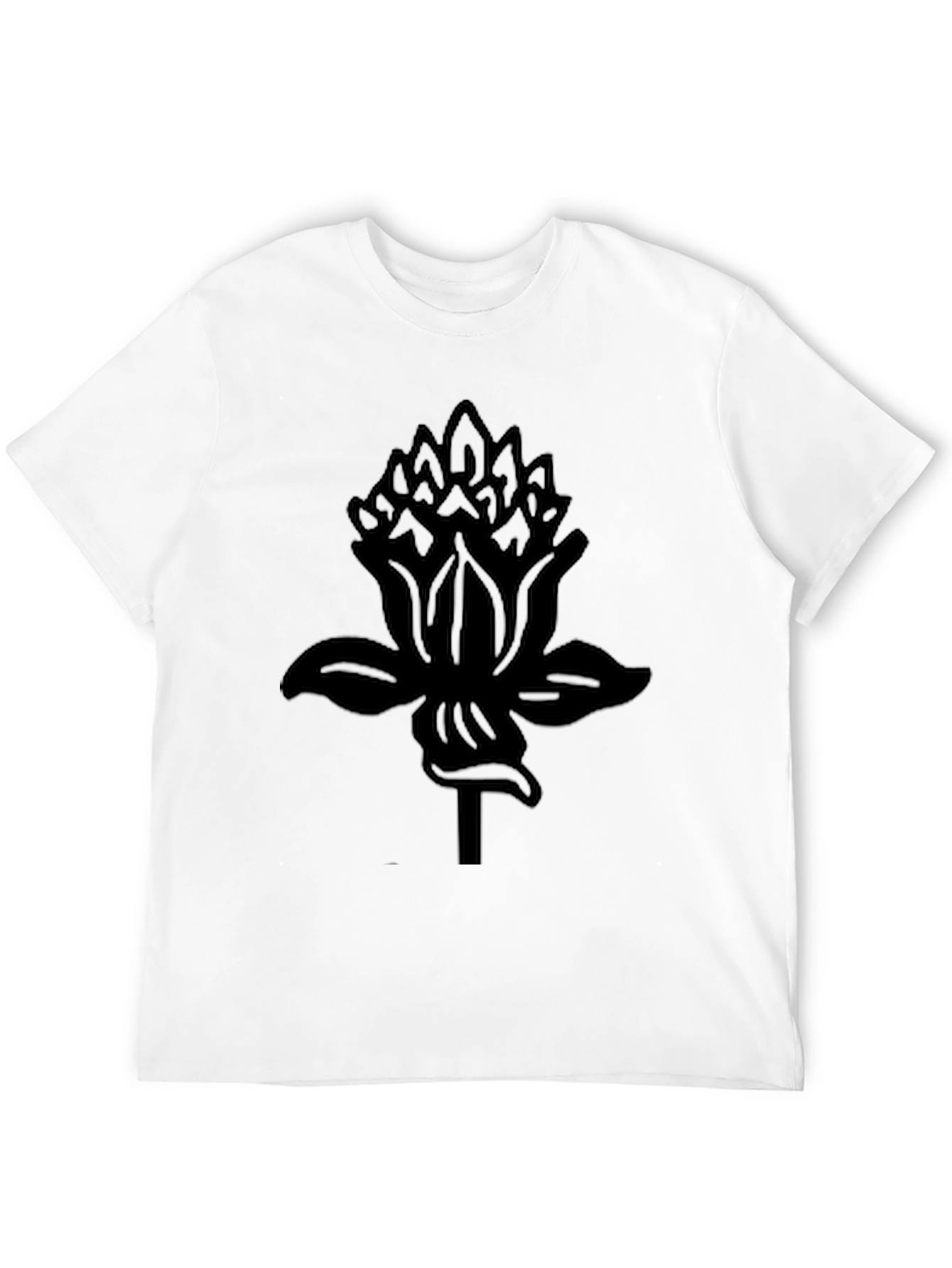 Black Floral Print T-Shirt