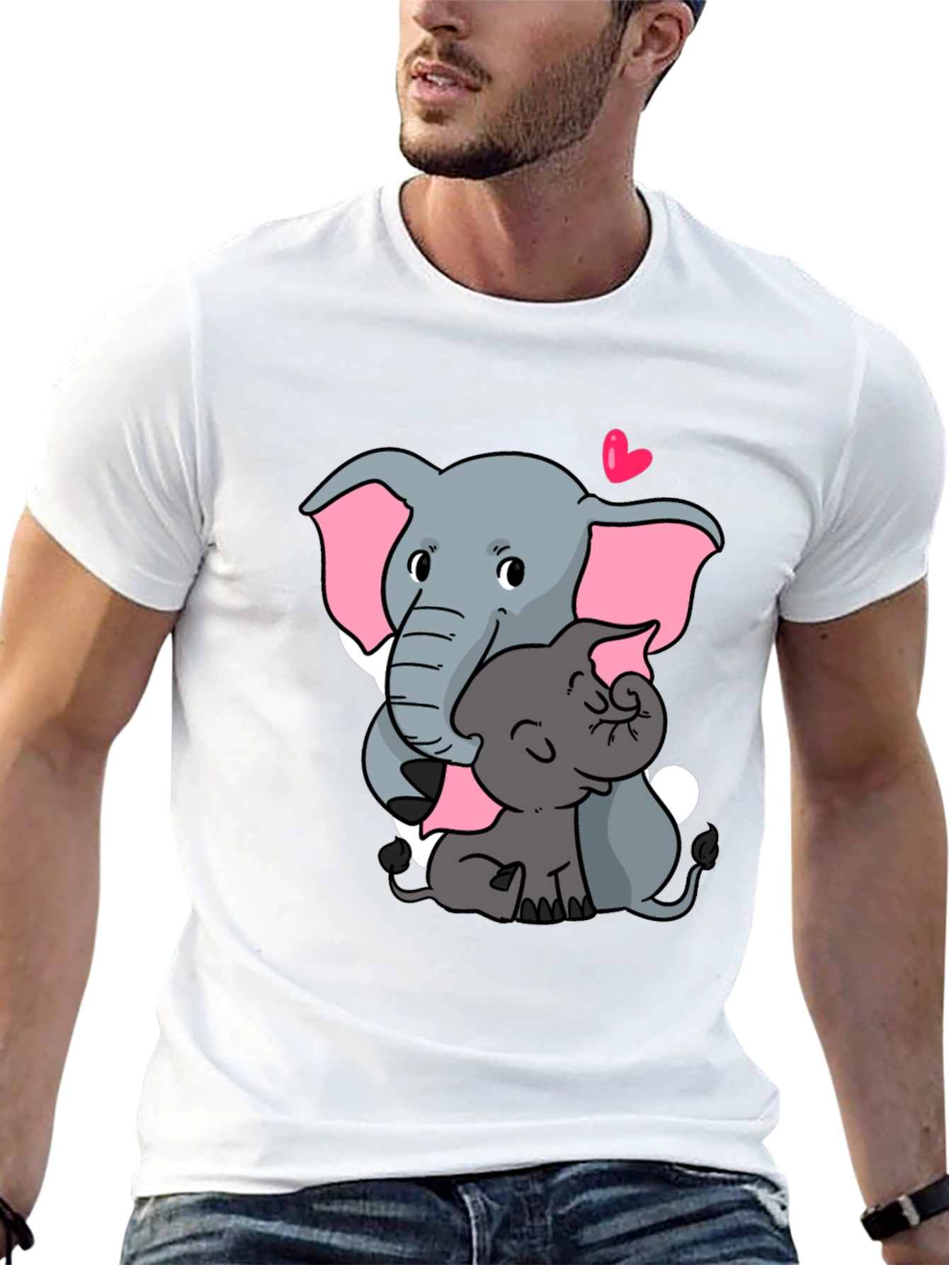 Cute Elephant Mom and Baby T-Shirt