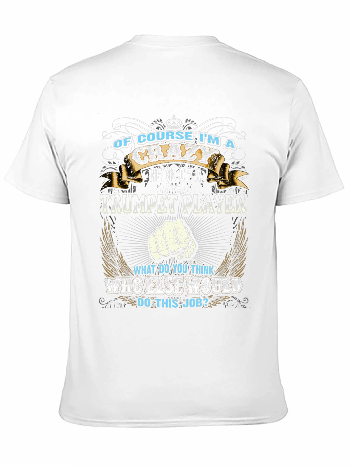 Crazy Trumpet Player Graphic T-Shirt
