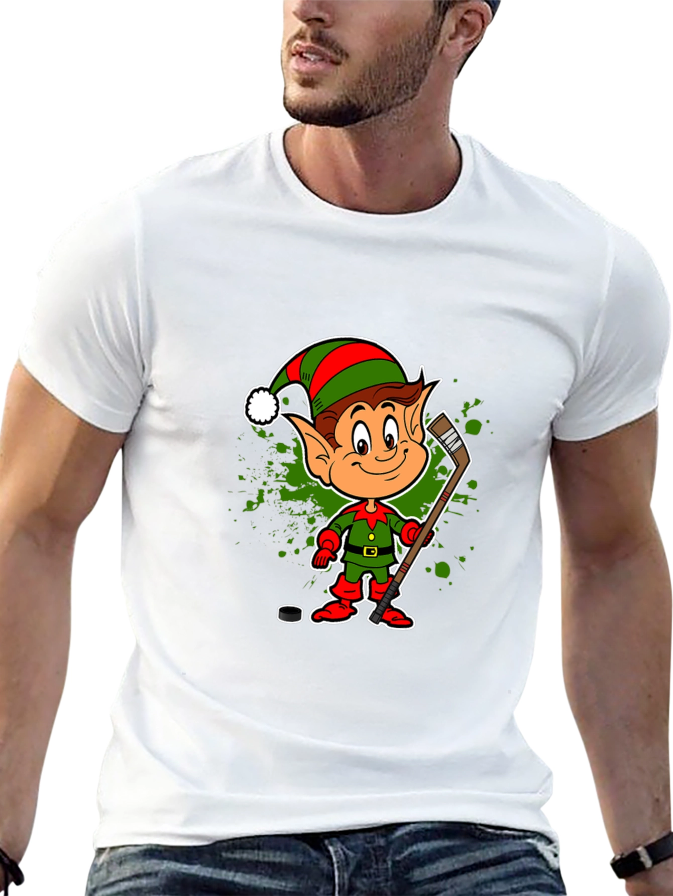 Festive Hockey Elf T-Shirt