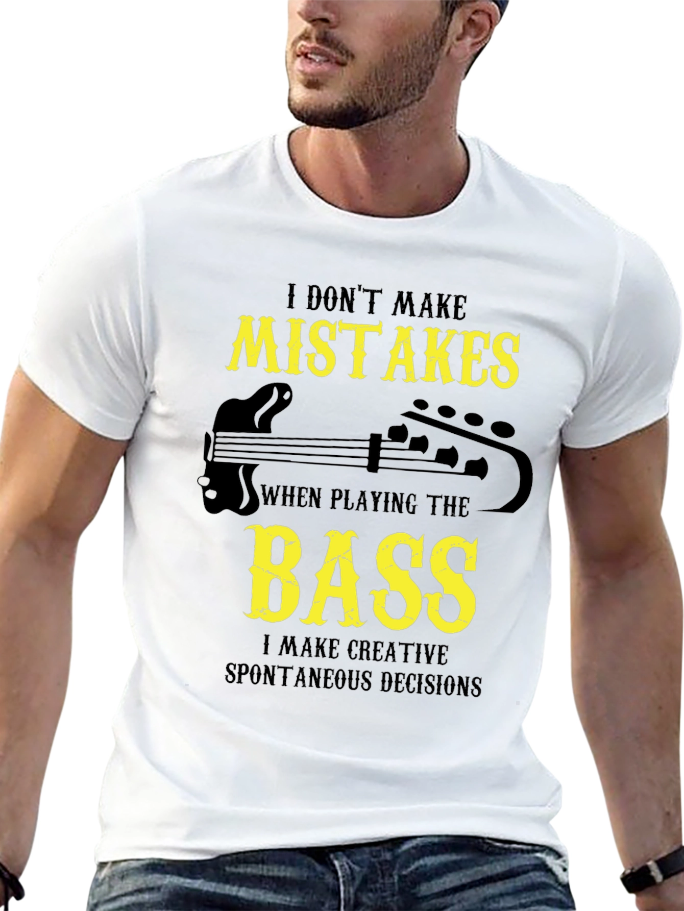 Bass Player Graphic Tee - Creative Decisions T-Shirt
