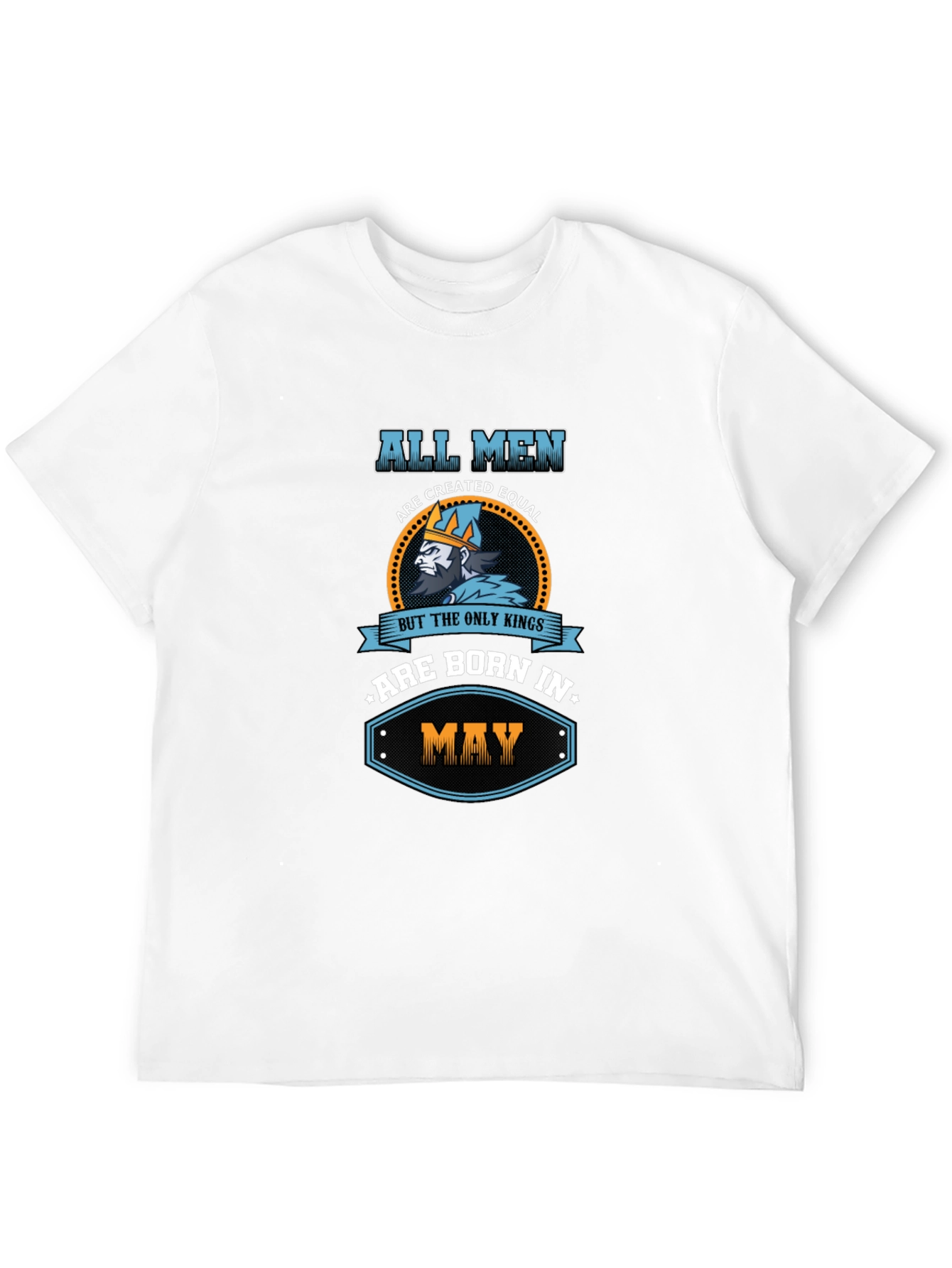 Mens Born in May Graphic Tee - Black