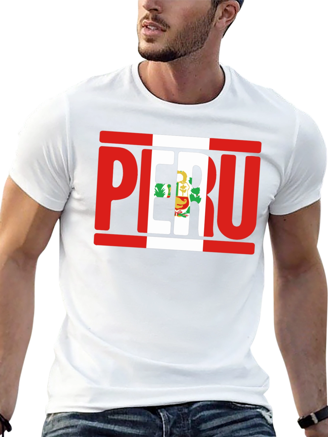 Peru Flag T-Shirt Country Pride Tee